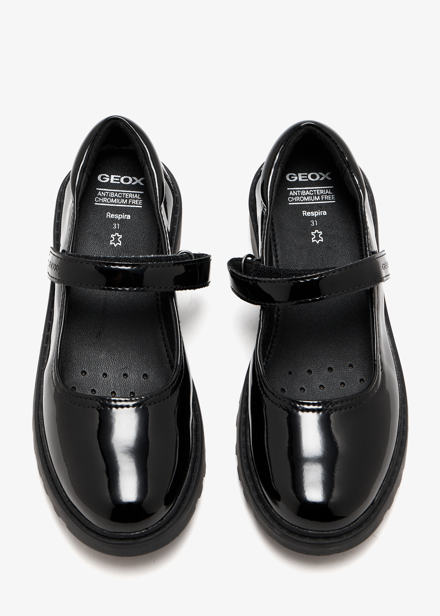 Geox Casey Mary Jane shoes for Girl - Black in USA | Level Shoes