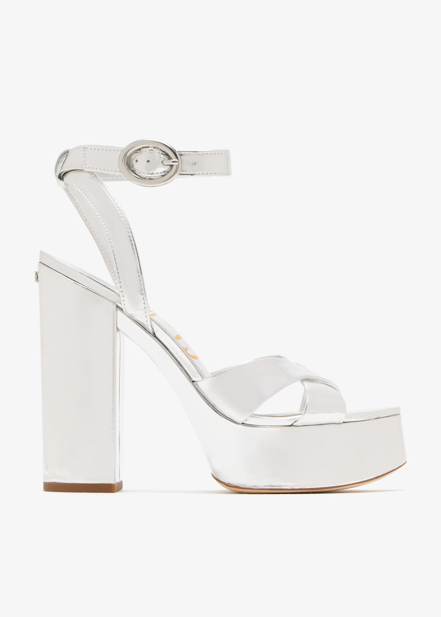 Sam Edelman Savannah platform sandals for Women - Silver in USA