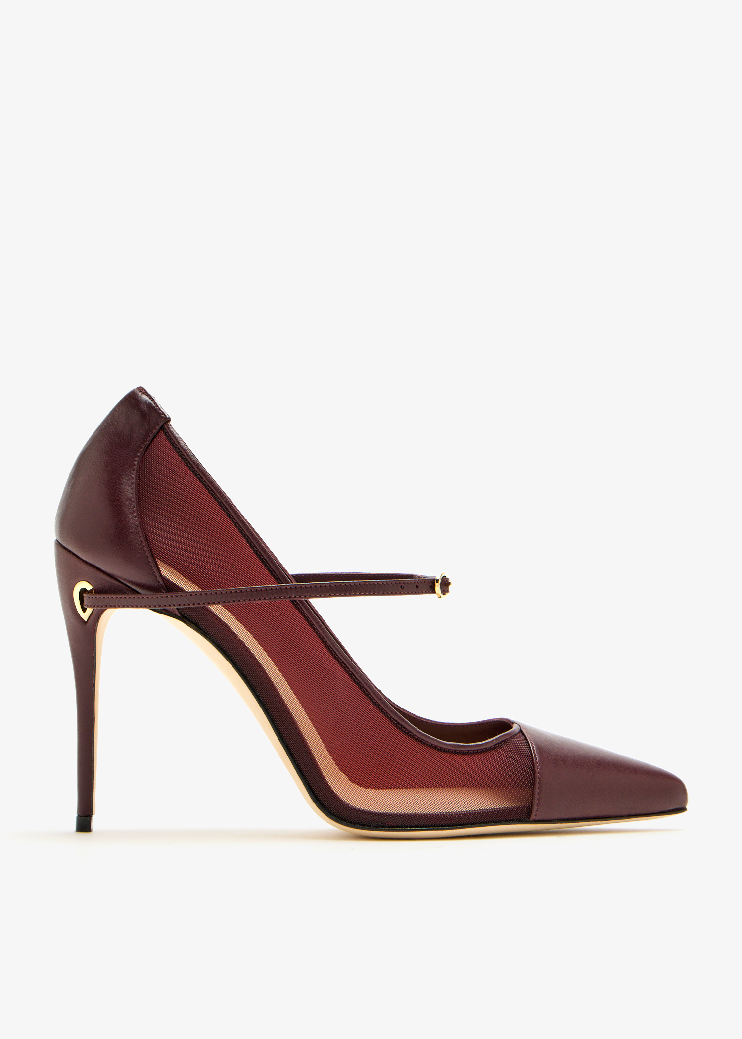 Jennifer Chamandi Lorenzo 105 pumps for Women - Burgundy in KSA