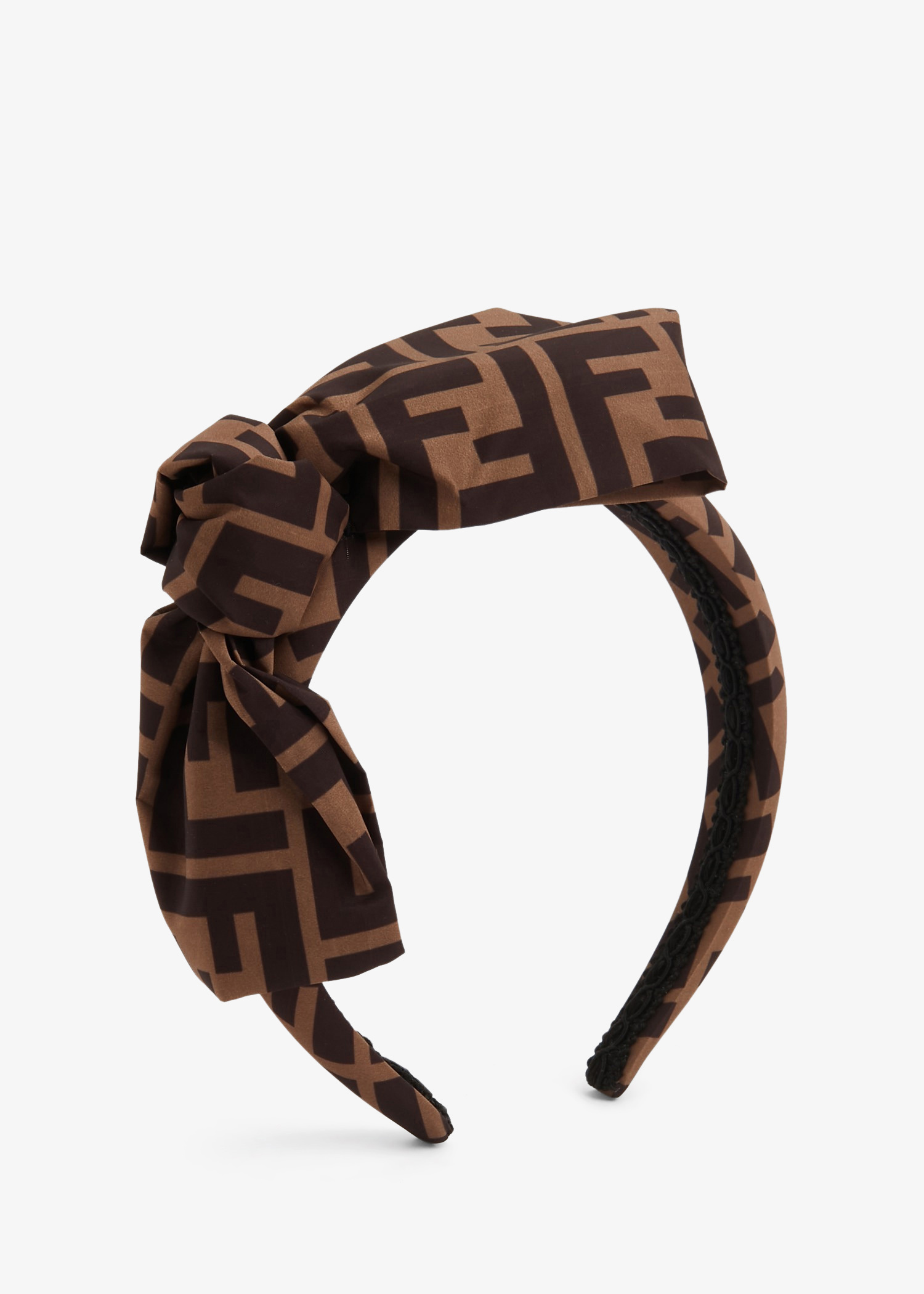 FENDI Logo cotton-velvet headband 新品未使用 FXQ915ALSFF0QE1_01?hash=