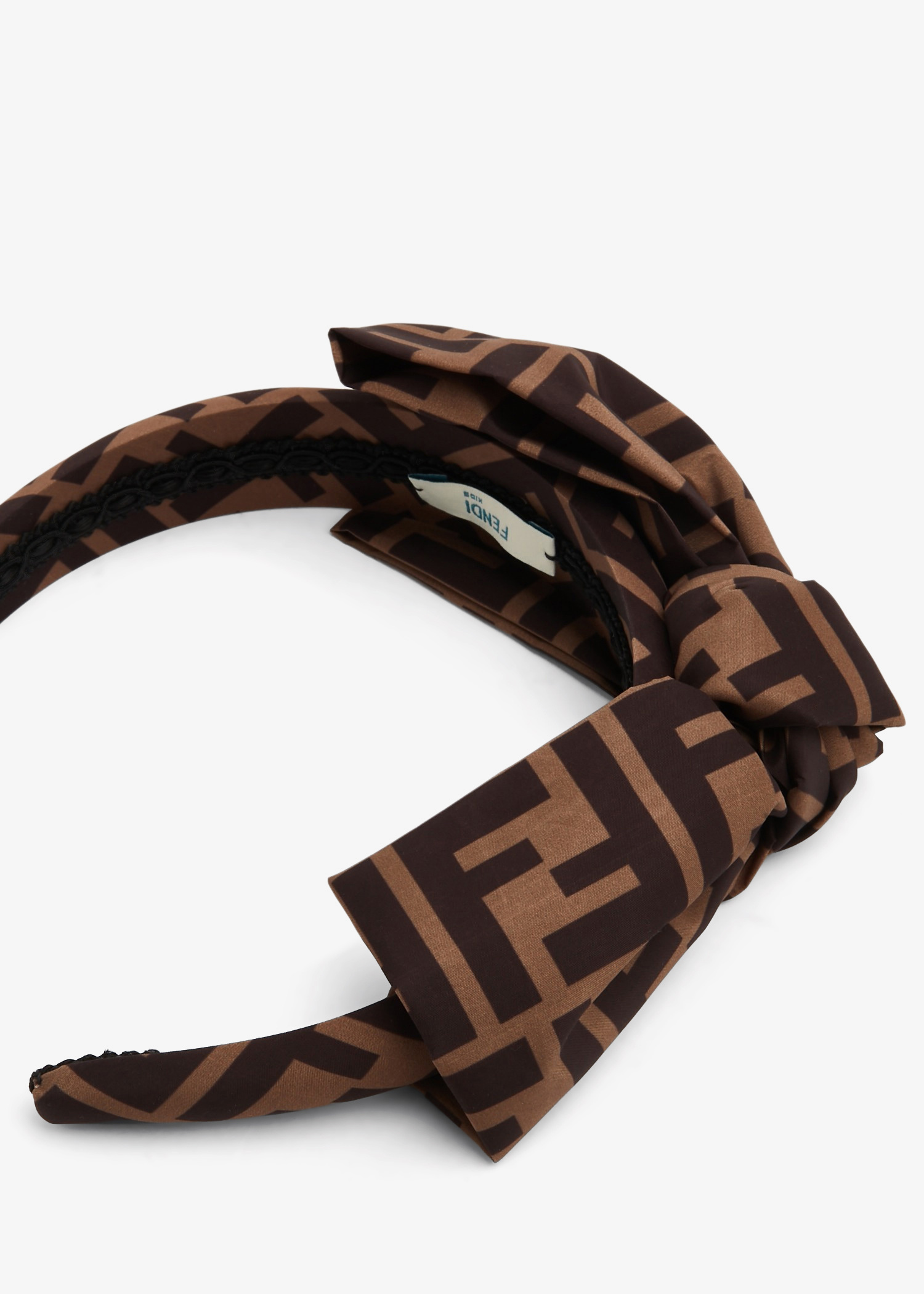 FENDIカチューシャ FENDI FF headband for Girl - Brown in UAE | Level Shoes