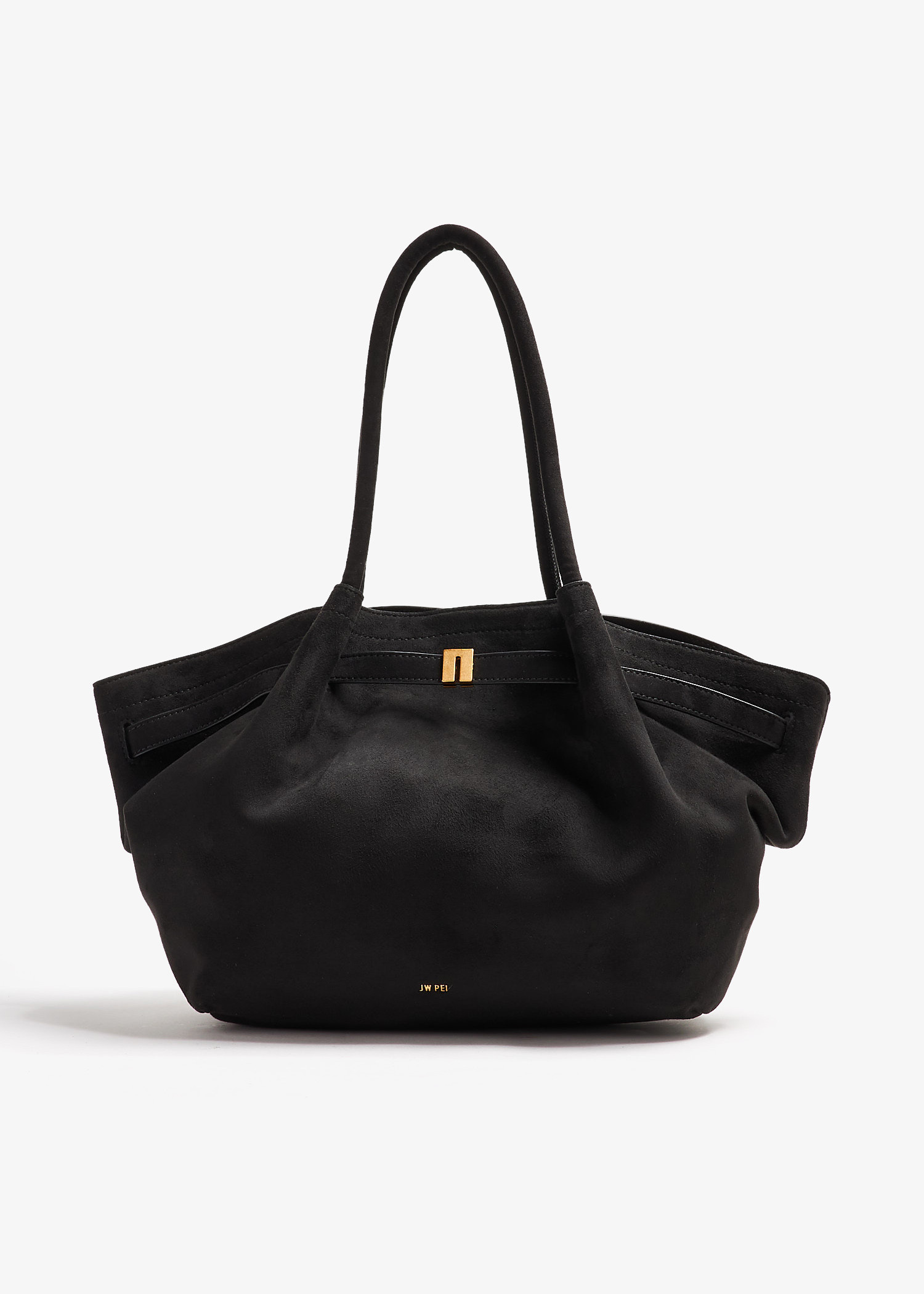トートバッグ JW PEI FW25 Hana Medium Tote Bag (JH306B04 34) Large Tote Bag Black Faux Suede Women bag - JW PEI Hana