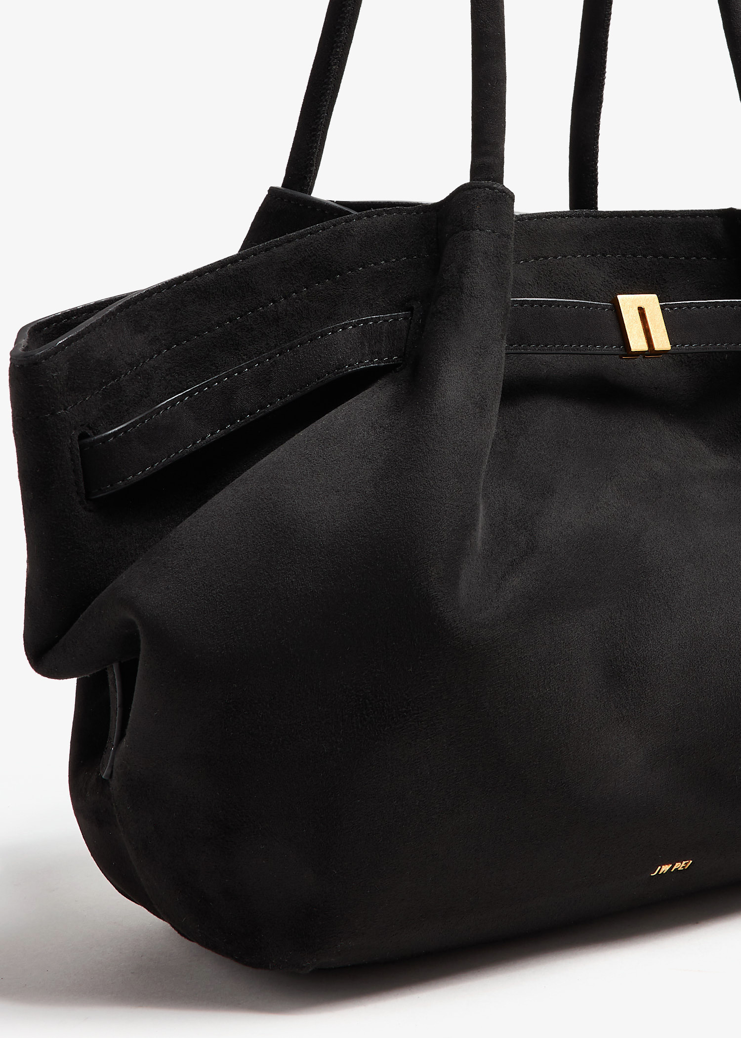 トートバッグ JW PEI FW25 Hana Medium Faux Suede Tote Bag (JH306B04 3) Large Tote Bag Brown Faux Suede Women bag - JW PEI Hana