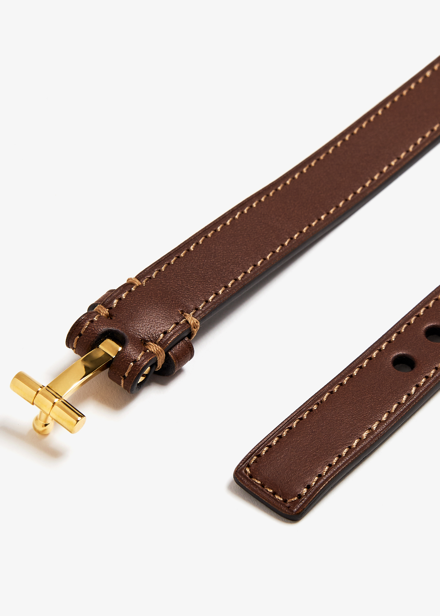【関税＆送料込み】Tom Ford Bordeaux Bracelet With Intrecci Tom Ford Bordeaux Bracelet With Intrecciato Motif In Leather