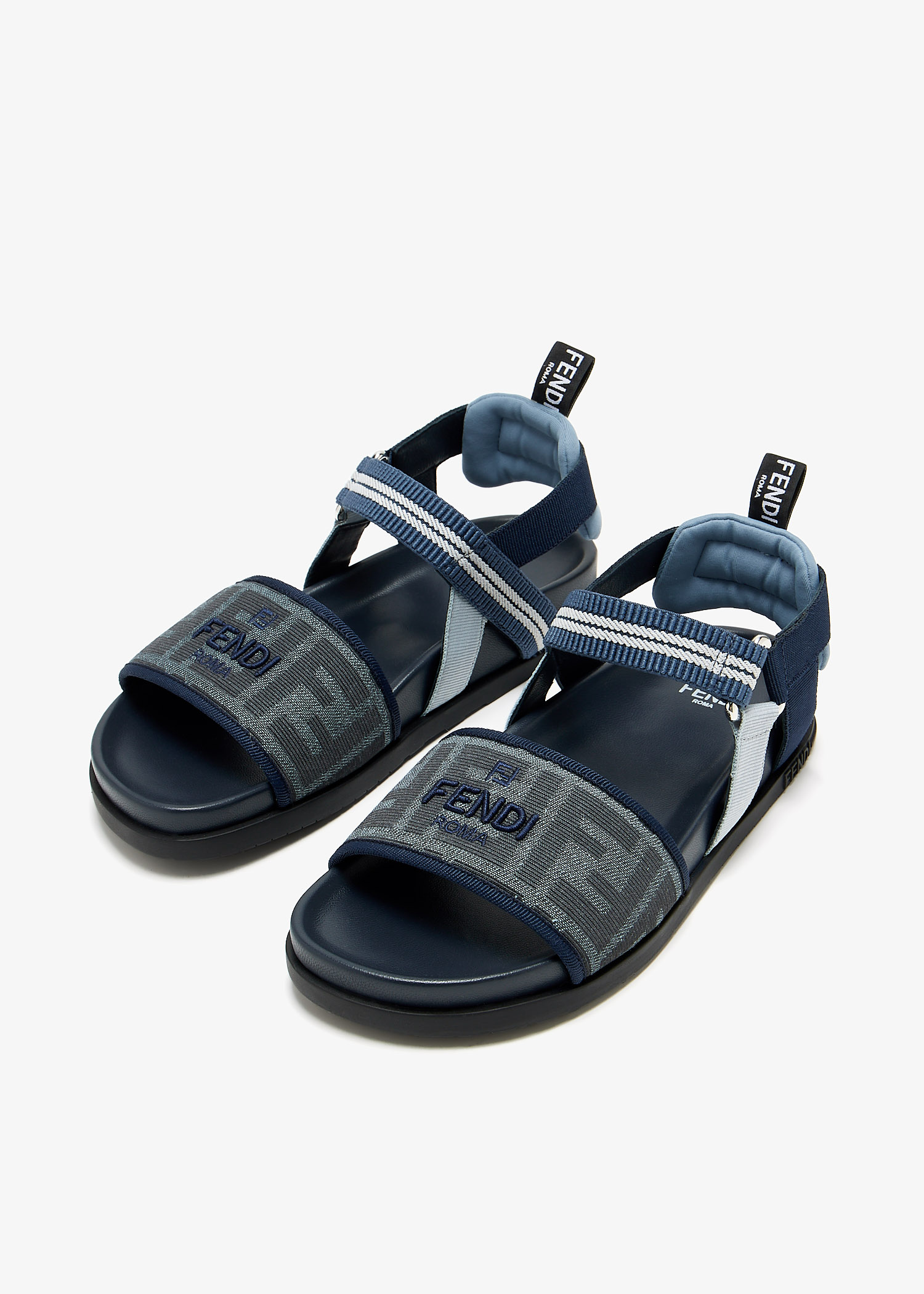 FENDI FF Slingback sandals for Boy - Blue in UAE | Level Shoes