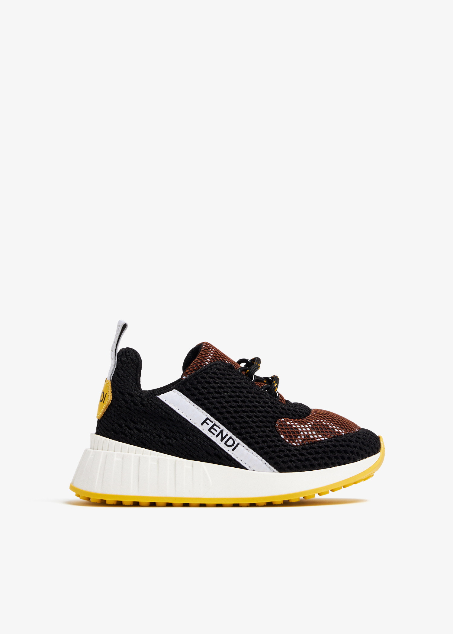 FENDI Mesh sneakers for Kids Unisex - Black in UAE | Level Shoes