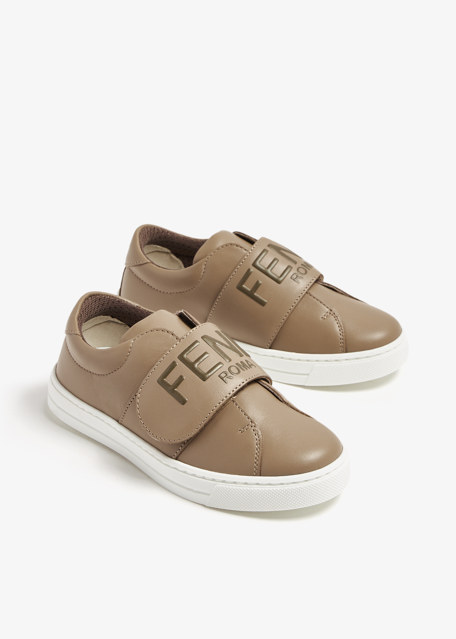 スニーカー FENDI Woman Sneakers Beige 8E8721AU32 F1SZJ Fendi Match Leather White | Fendi