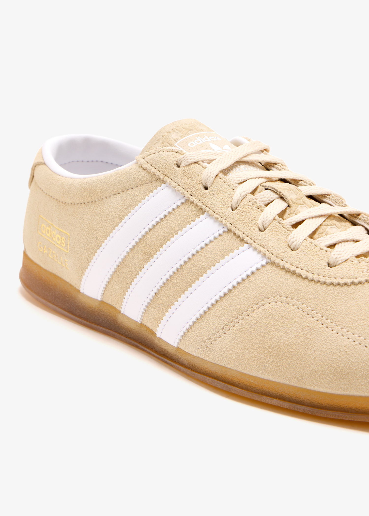 adidas gazelle silver green womens ADIDAS ORIGINALS GAZELLE LO PRO cream sneakers for men and women  Pavidas