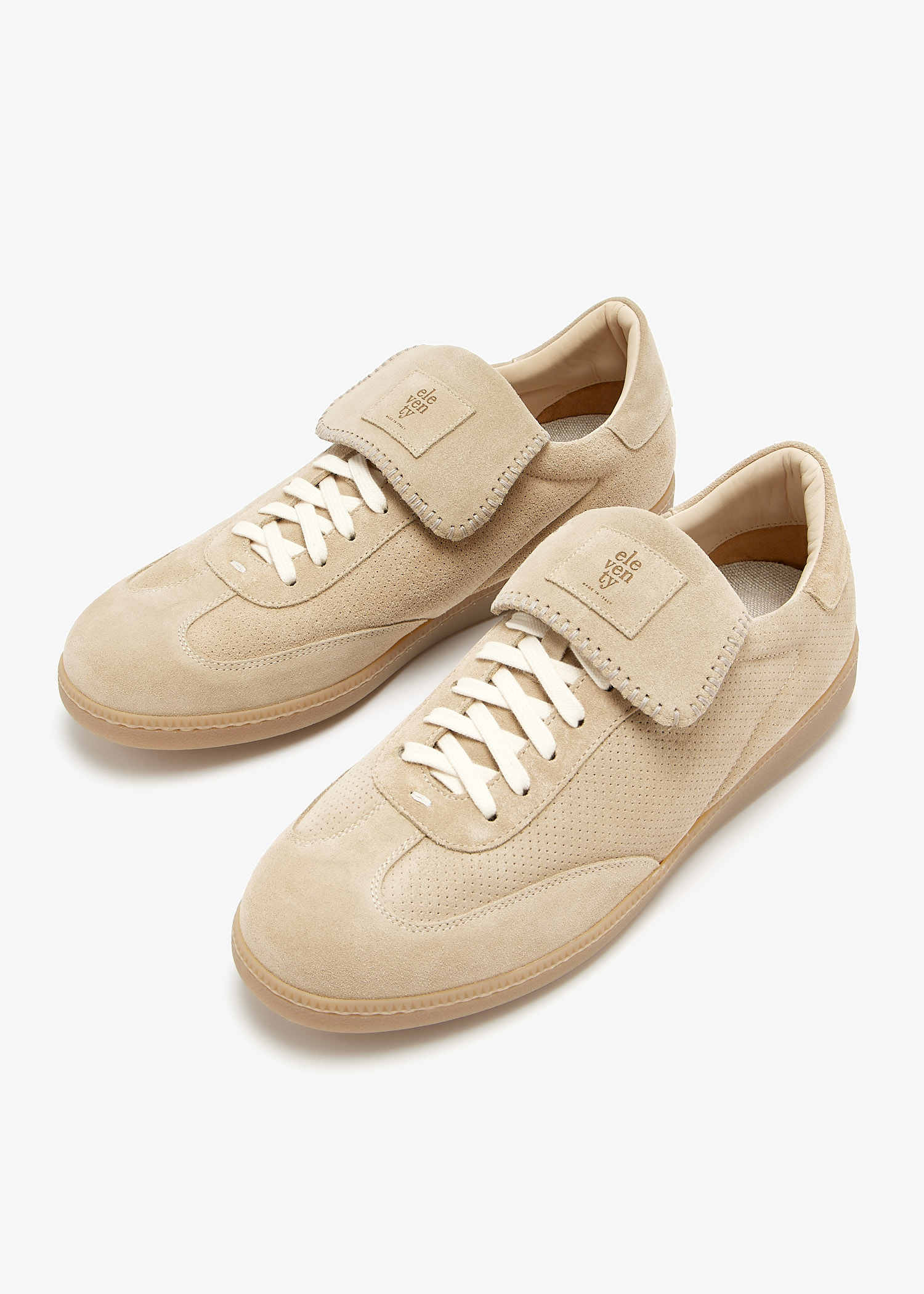 Eleventy Suede sneakers for Men - Beige in UAE | Level Shoes