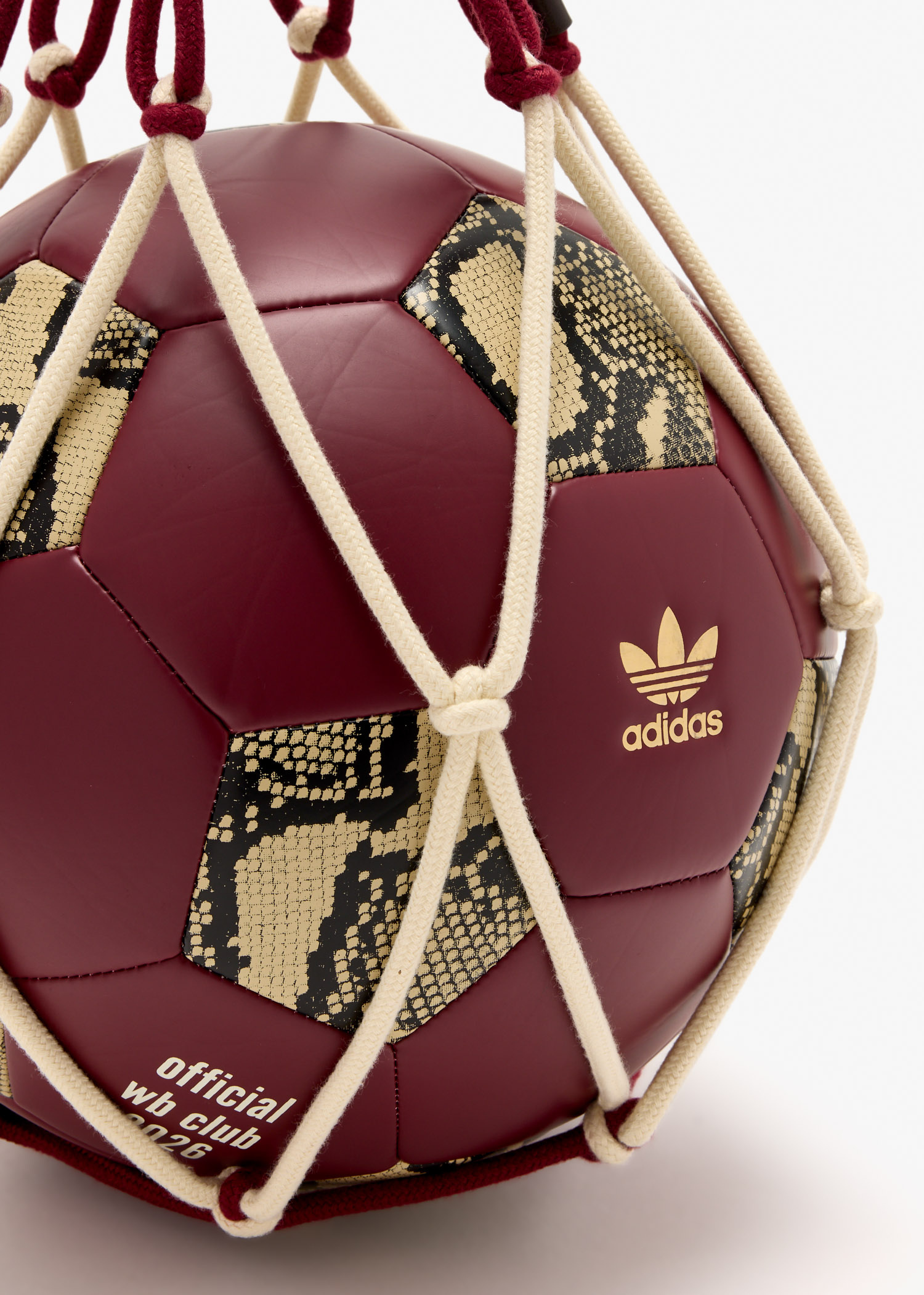 adidas x Wales Bonner ball for ADULT-UNISEX, Men, Women - Burgundy