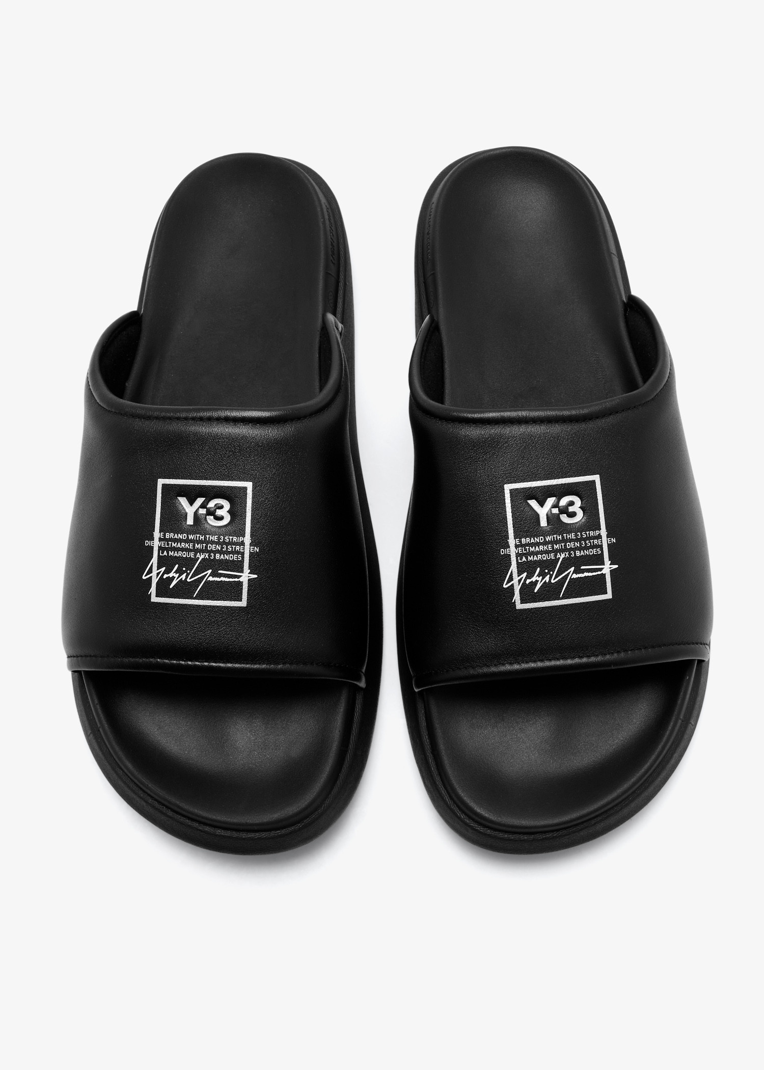 Y-3 Y-3 slides for ADULT-UNISEX, Men, Women - Black in KSA | Level