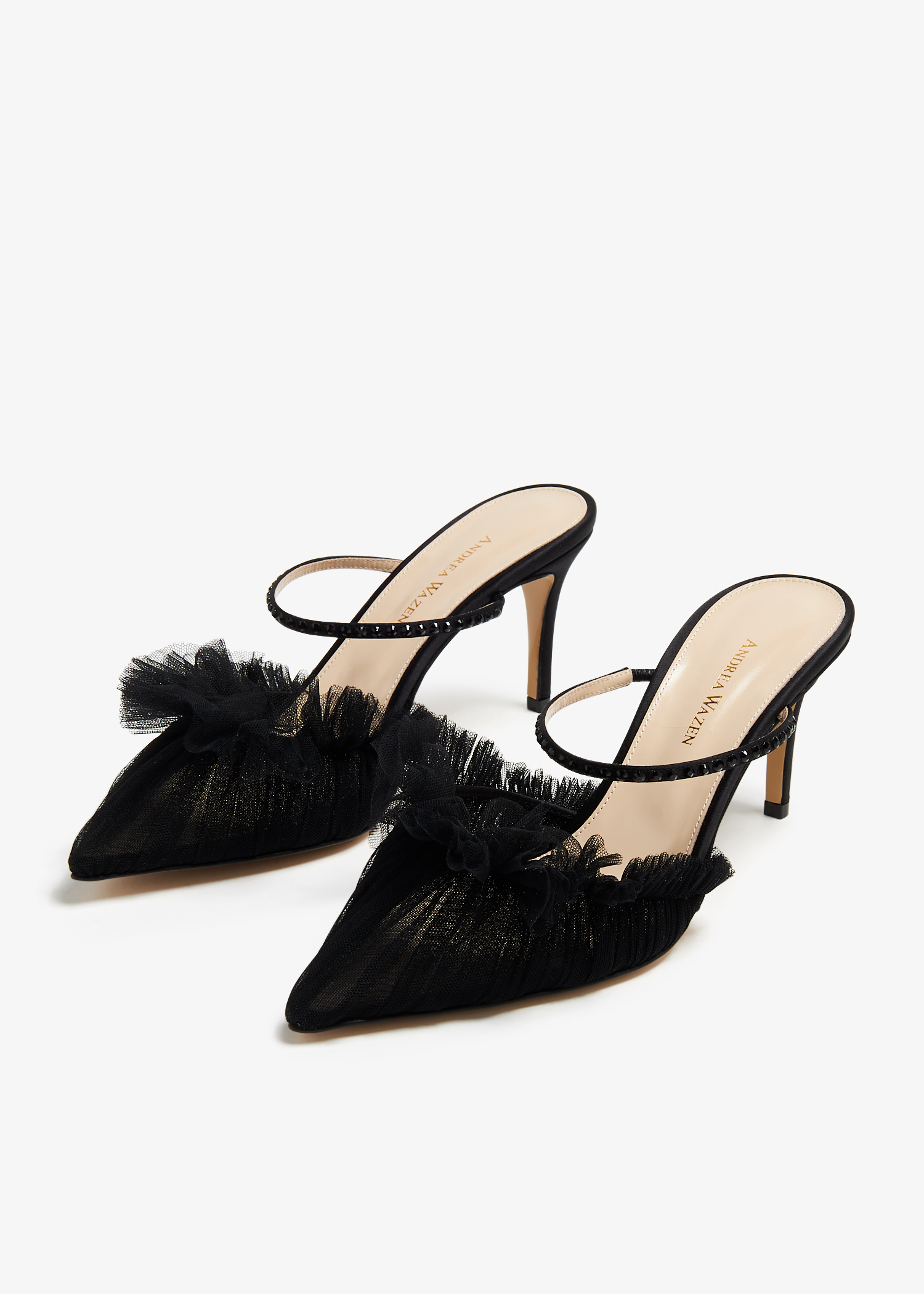 Andrea Wazen Kaya mules for Women - Black in UAE | Level Shoes