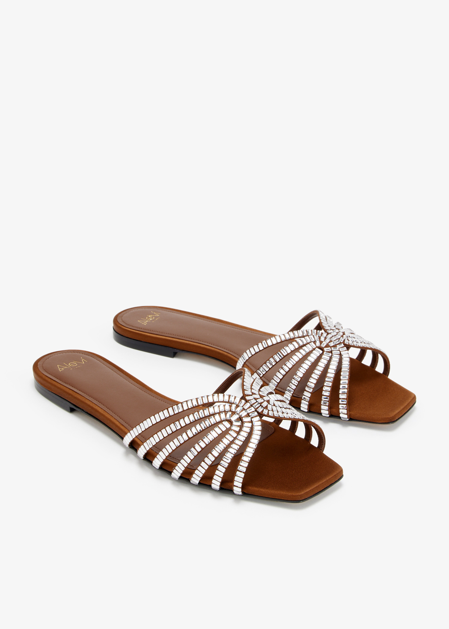 サンダル・ミュール Alevi MILANO SS23 'Jackie' sandals (L23SC013O0823X01 SKIN) Alevì Milano Sole flat sandals for Women - Brown in UAE