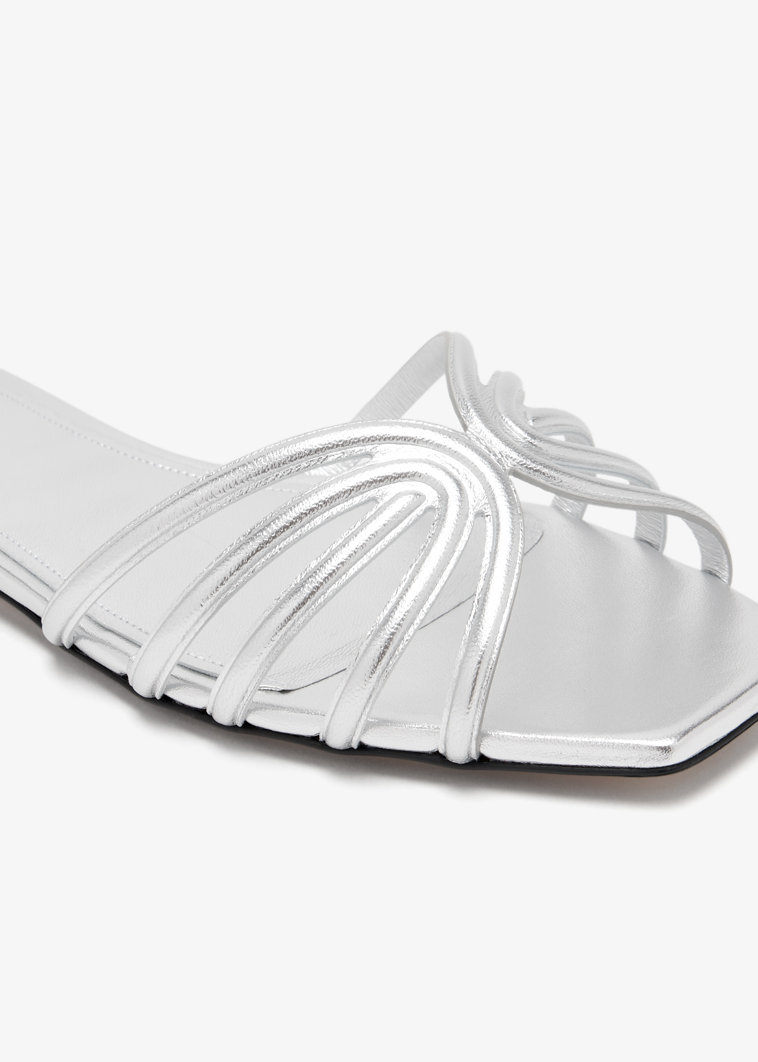 サンダル・ミュール Alevi MILANO 'Elastic' sandals (L23SC025N0687601 SILVER) Alevì Milano Sandals - Italian luxury sandals