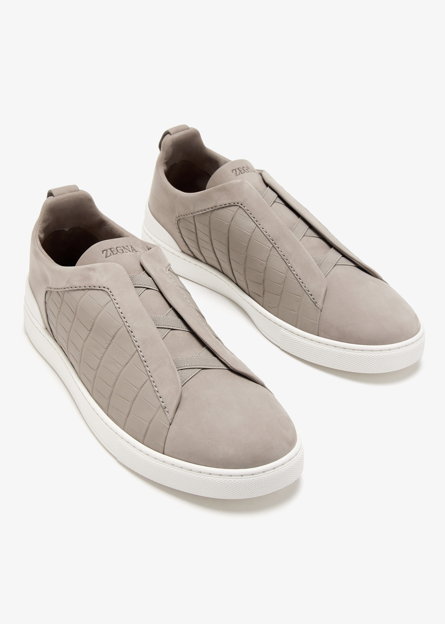 スニーカー Zegna LHSPT S4665Z TRIPLE STITCH LOW-TOP Sneakers Black PELLETESSUTA™ Leather Triple Stitch™ Sneakers SS25