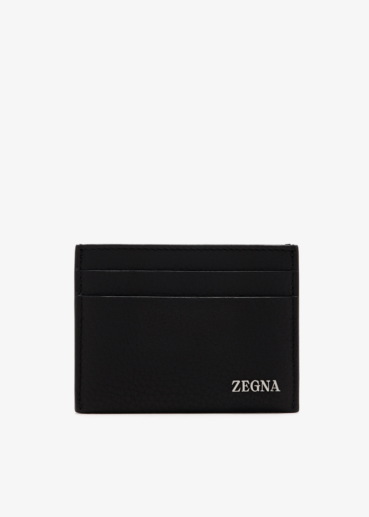 ZEGNA Logo card case for Men - Black in UAE | Level Shoes