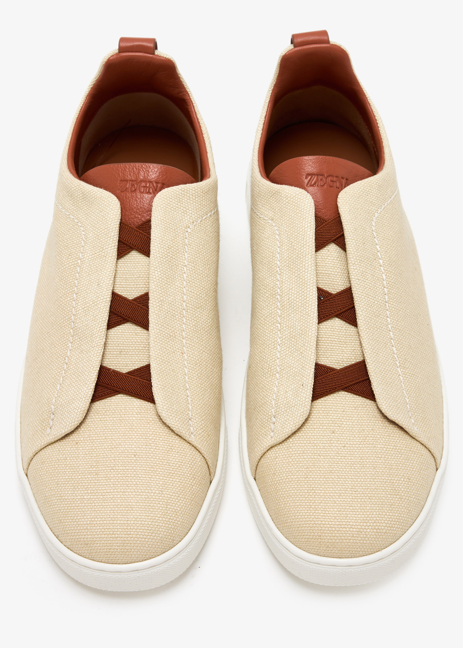 ZEGNA Triple Stitch™ sneakers for Men - Beige in KSA | Level Shoes