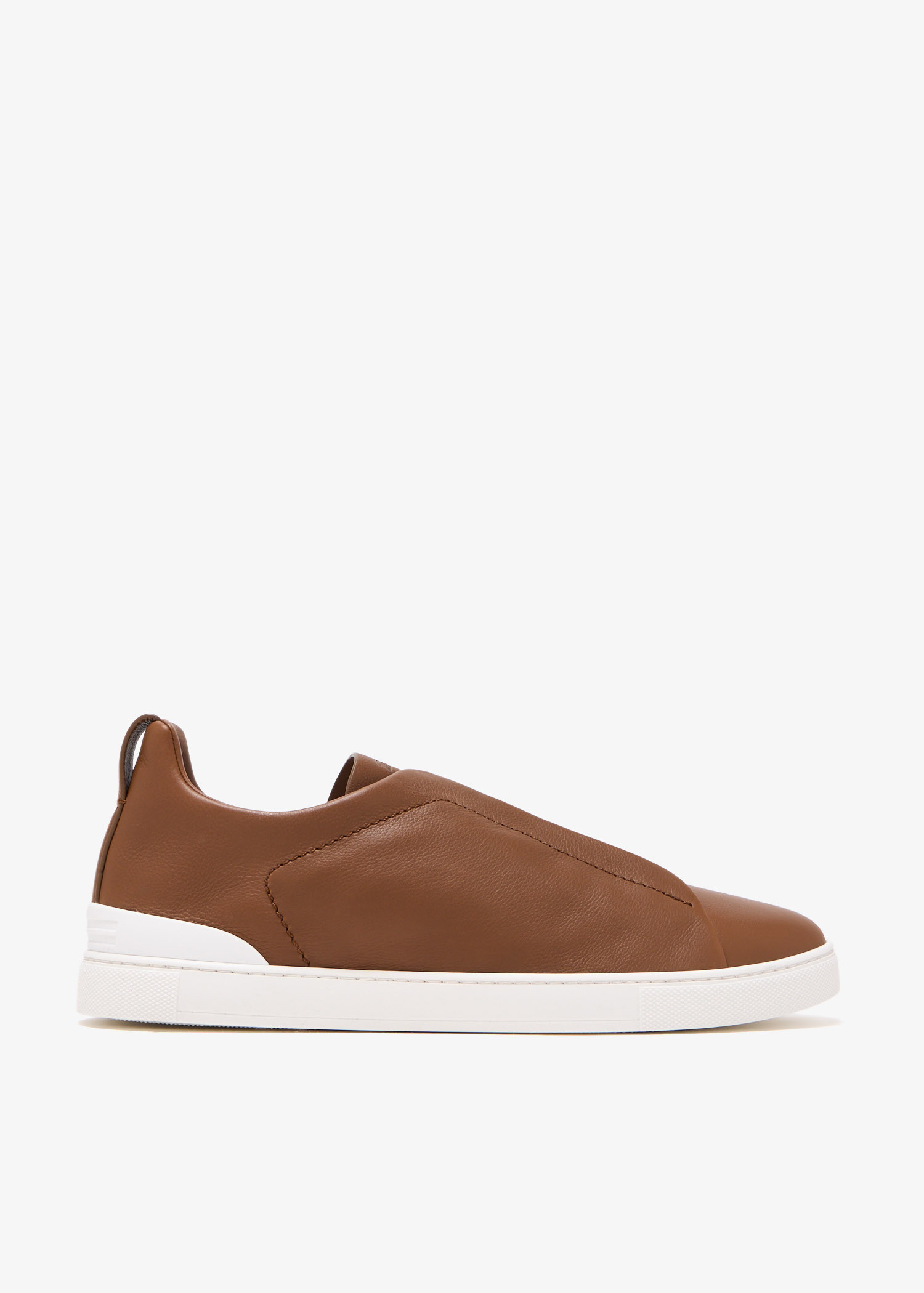 ZEGNA SECONDSKIN Triple Stitch™ sneakers for Men - Brown in