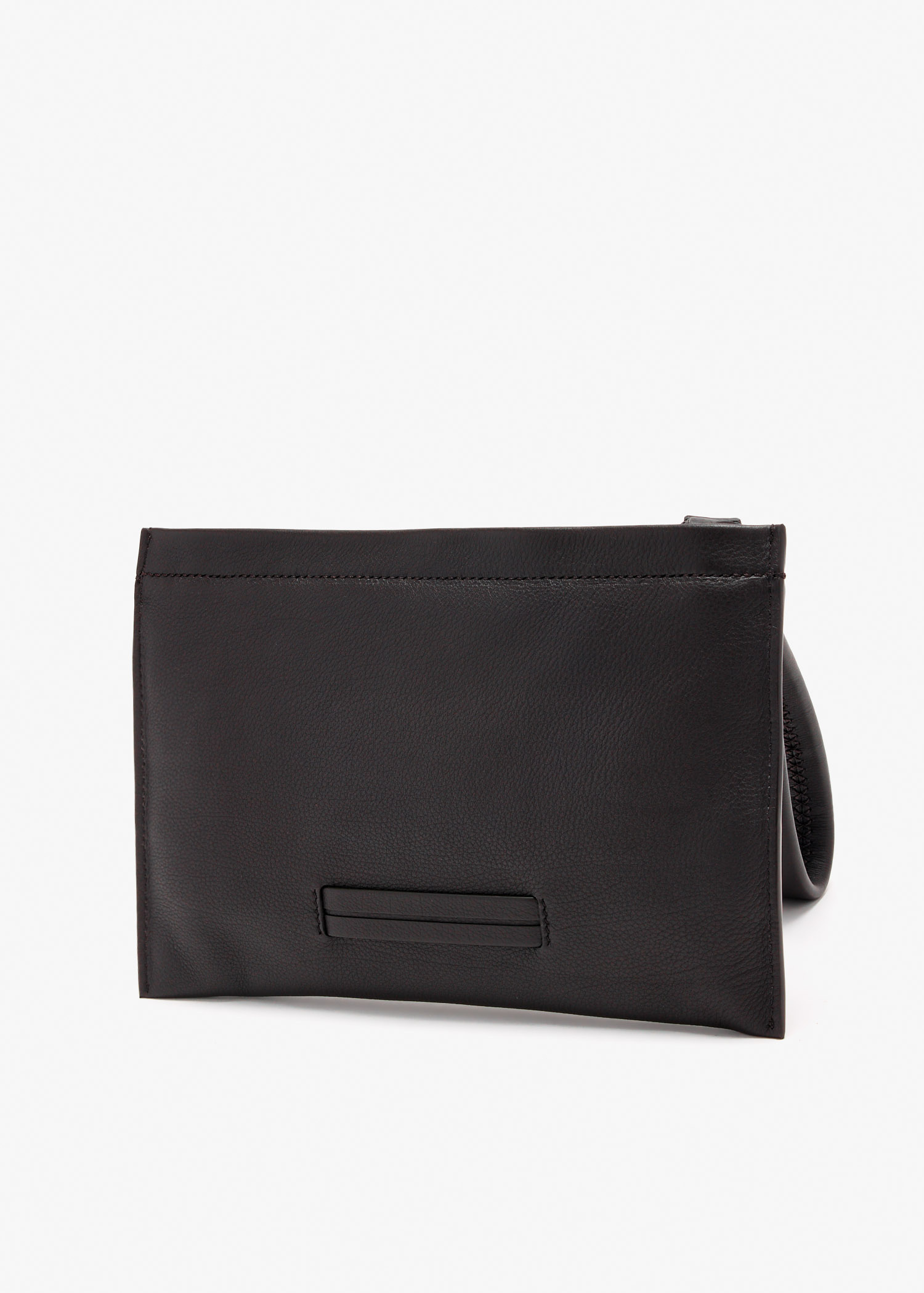ZEGNA SECONDSKIN mini pouch for Men - Brown in KSA | Level Shoes