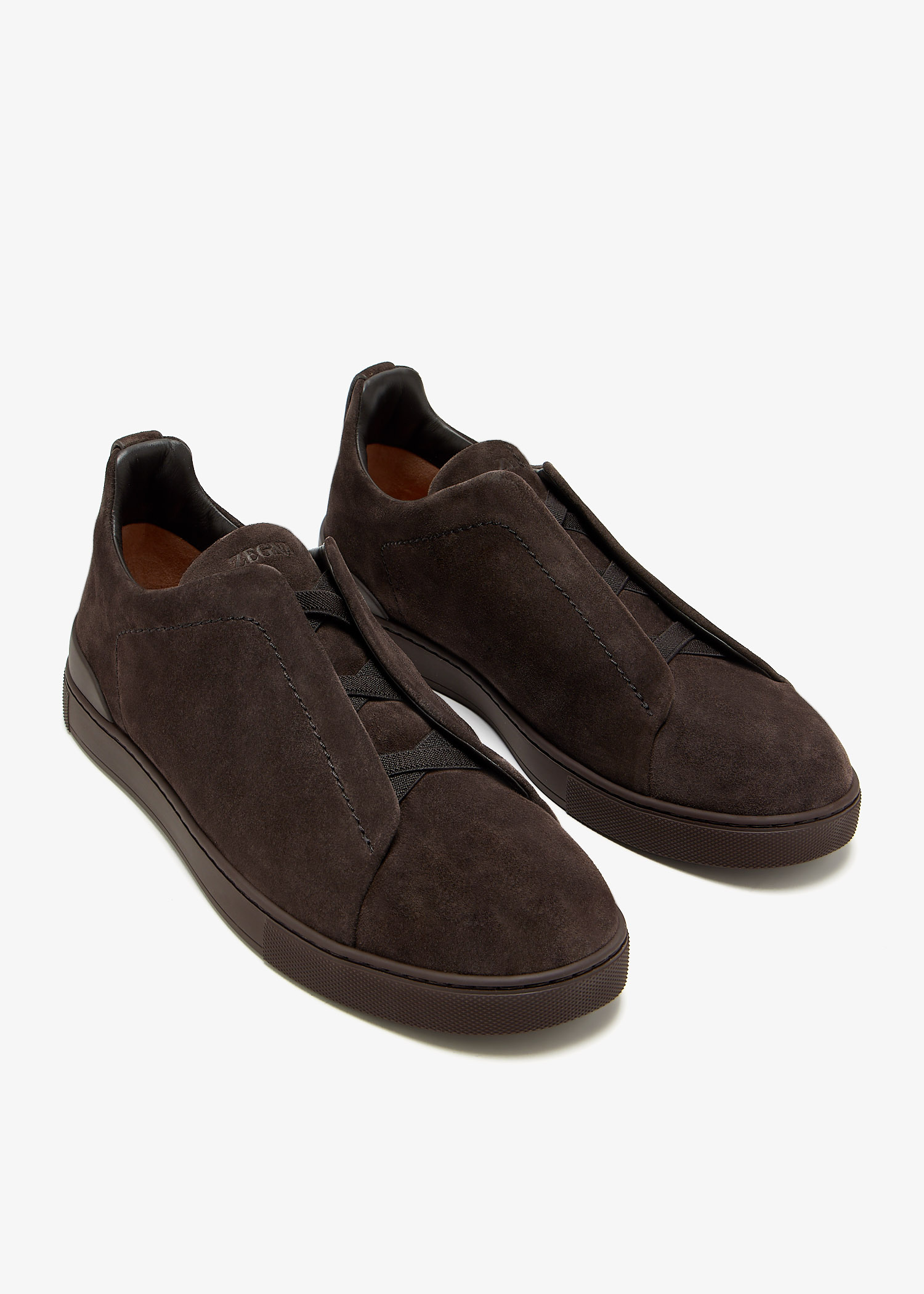 ZEGNA Triple Stitch sneakers for Men - Brown in UAE | Level