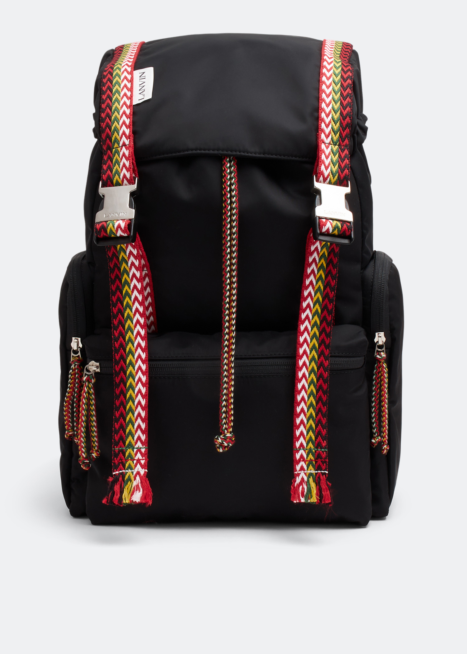 Lanvin Curb Ribbons Nylon Backpack Rucksack Lanvin Curb Backpack - Black - Men|LMBGIA01DAVIA2310 | thebs.com main image 2