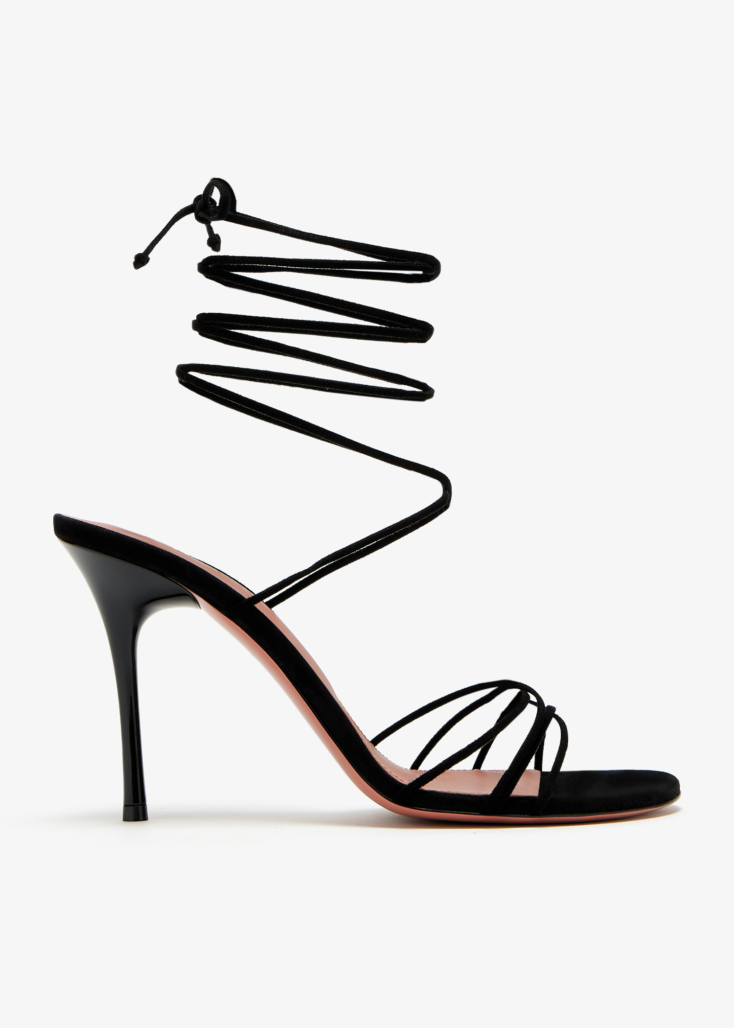 Amina Muaddi Lori lace-up sandals for Women - Black in UAE