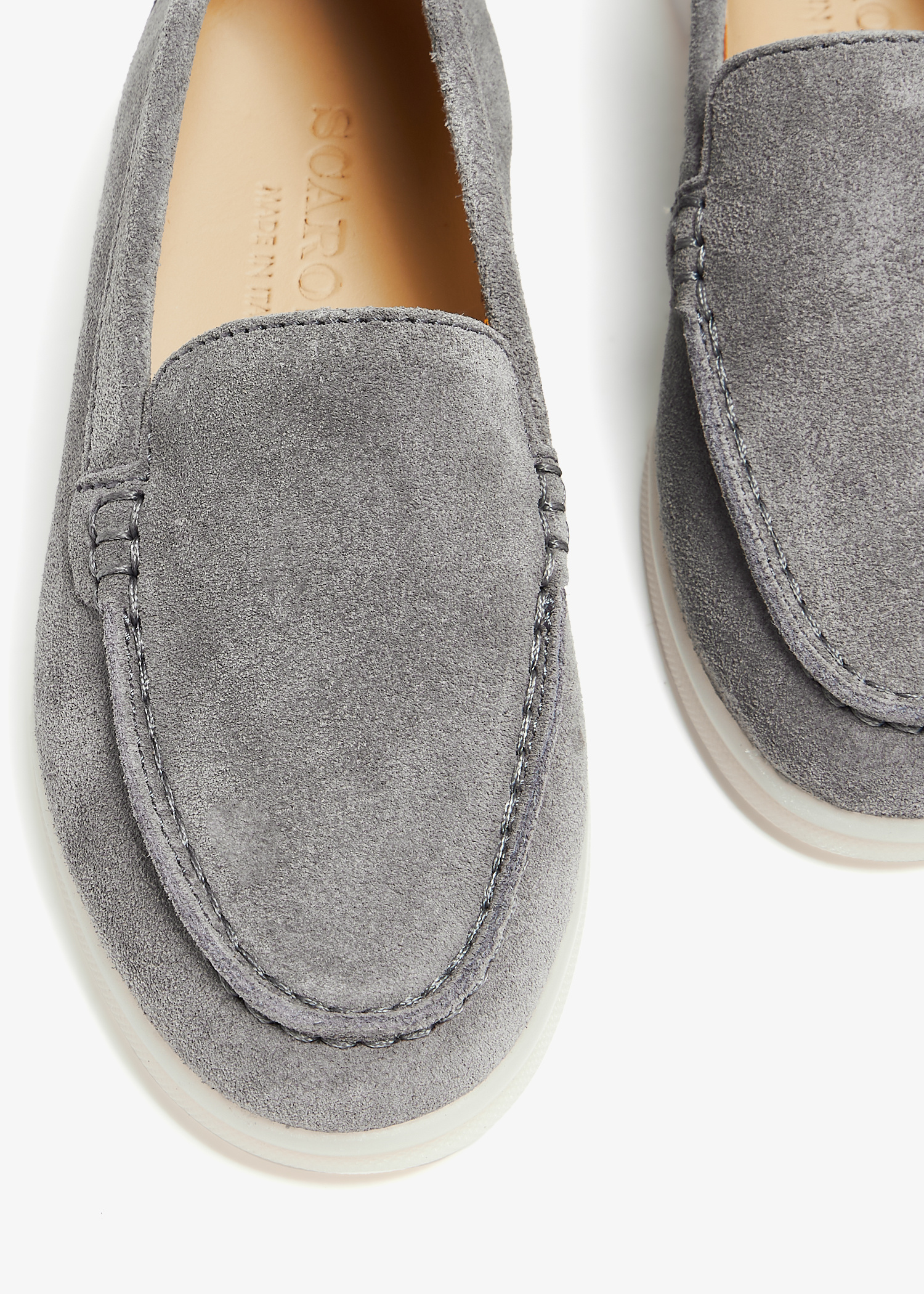 ローファー・オックスフォード SCAROSSO Valeria Beige Scamosciata (VALERIALOAFBEISUED) Scarosso Valeria Beige Scamosciata In Beige - Suede | ModeSens