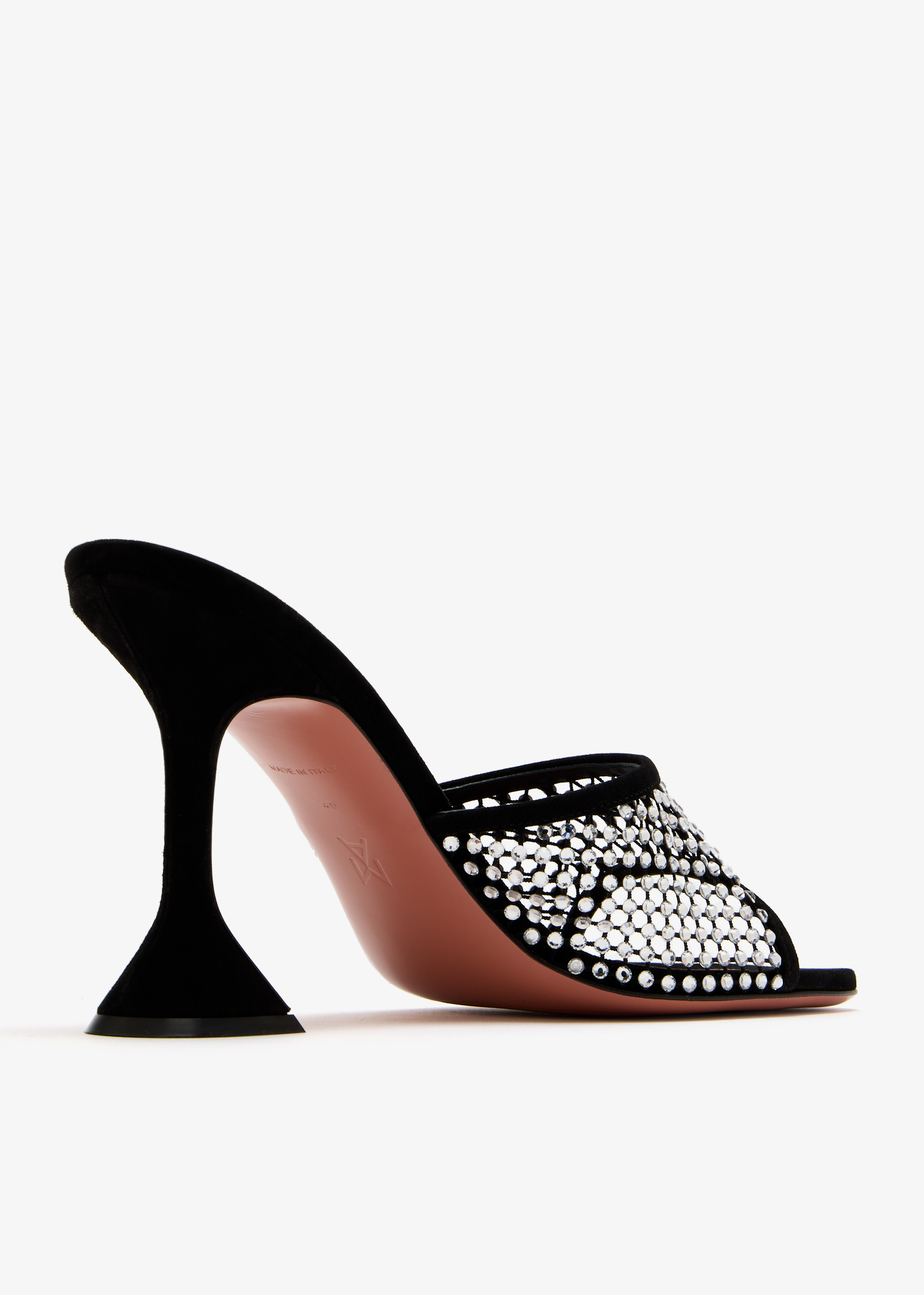 Amina Muaddi Lupita mules for Women - Black in UAE | Level Shoes