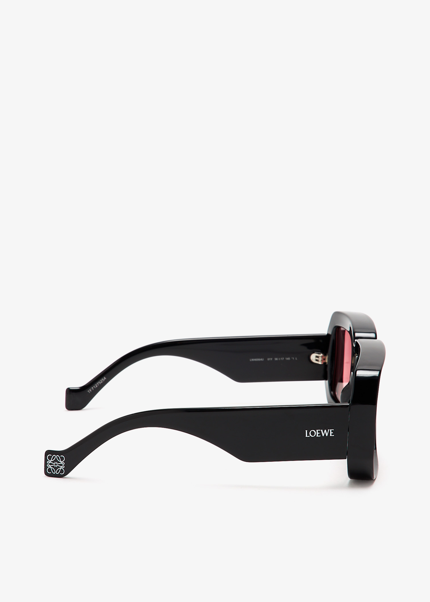 Loewe LW40098I PAULA\'S IBIZA SIGNATURE BRAND NEW Snglasses 01A Black Unisex Sunglasses Loewe Paula main image 2