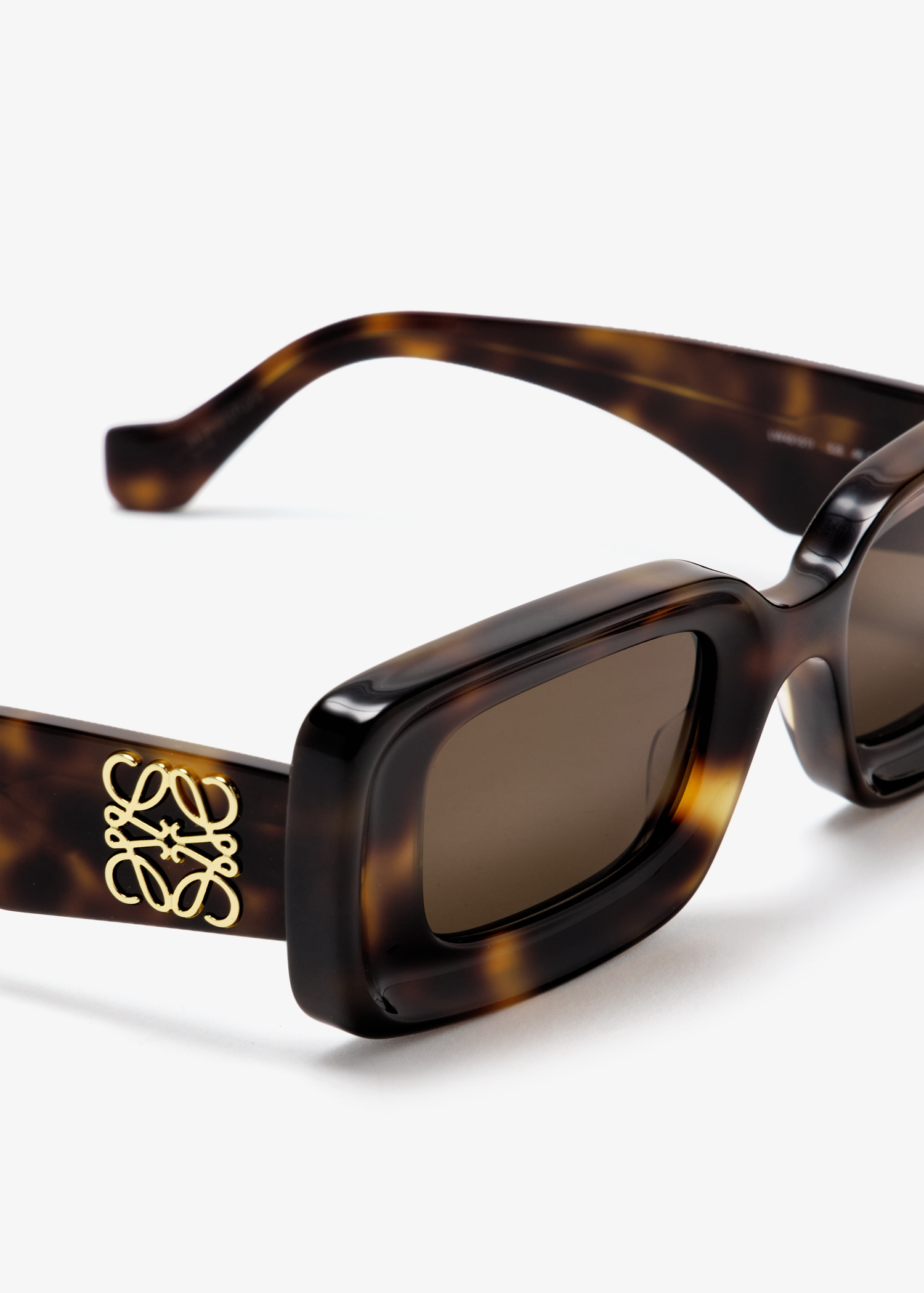 LOEWE 長方形フレムサンクラス LW40101I 25E Loewe Anagram LW40101I 25E Sunglasses - US