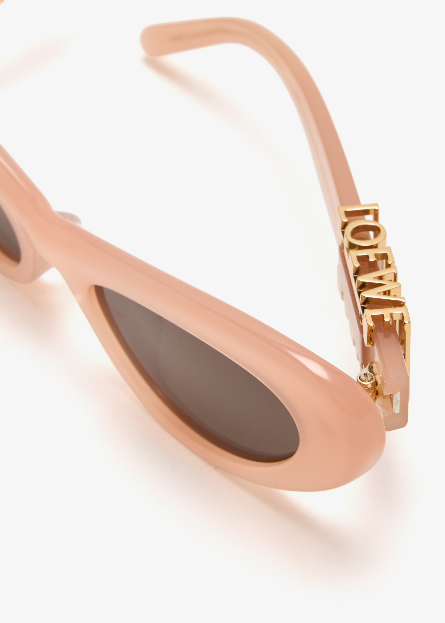 LOEWE PINK / GOLD LOGO ACETATE FRAME SCREEN SUNGLASSES Loewe SLW 102 E55 – Vintage Frames Company main image 3