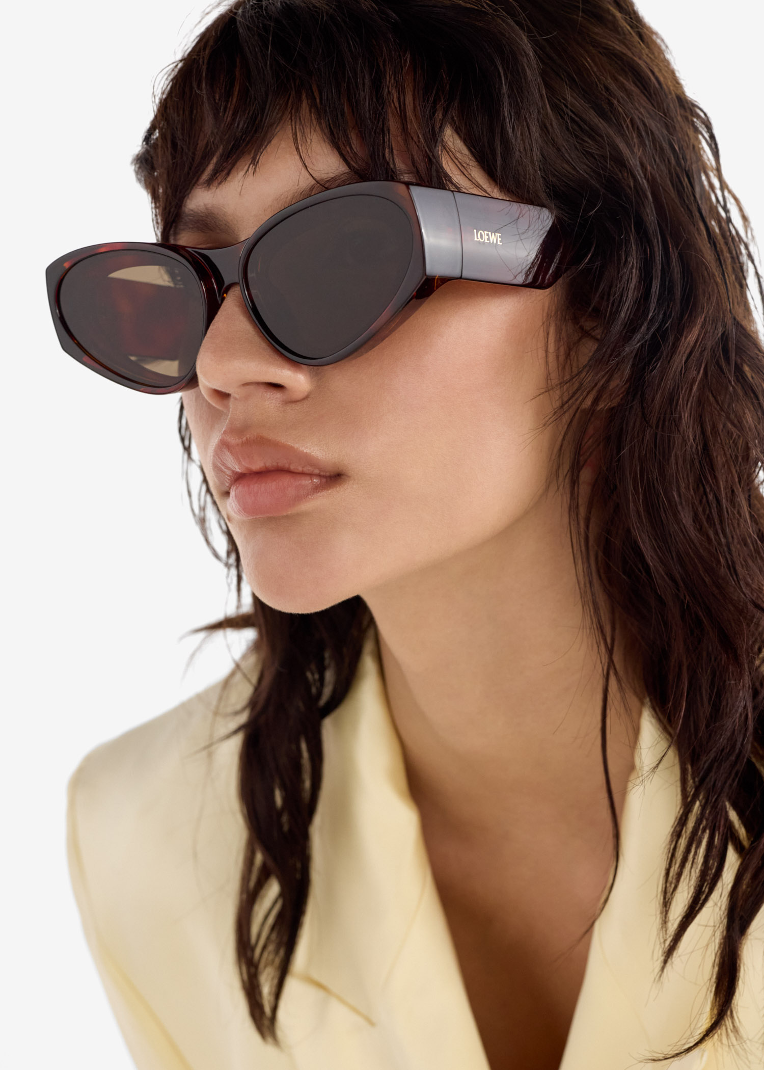 サングラス Loewe Printed Acetate Sunglasses G736SUNX02_1100_1F.jpg