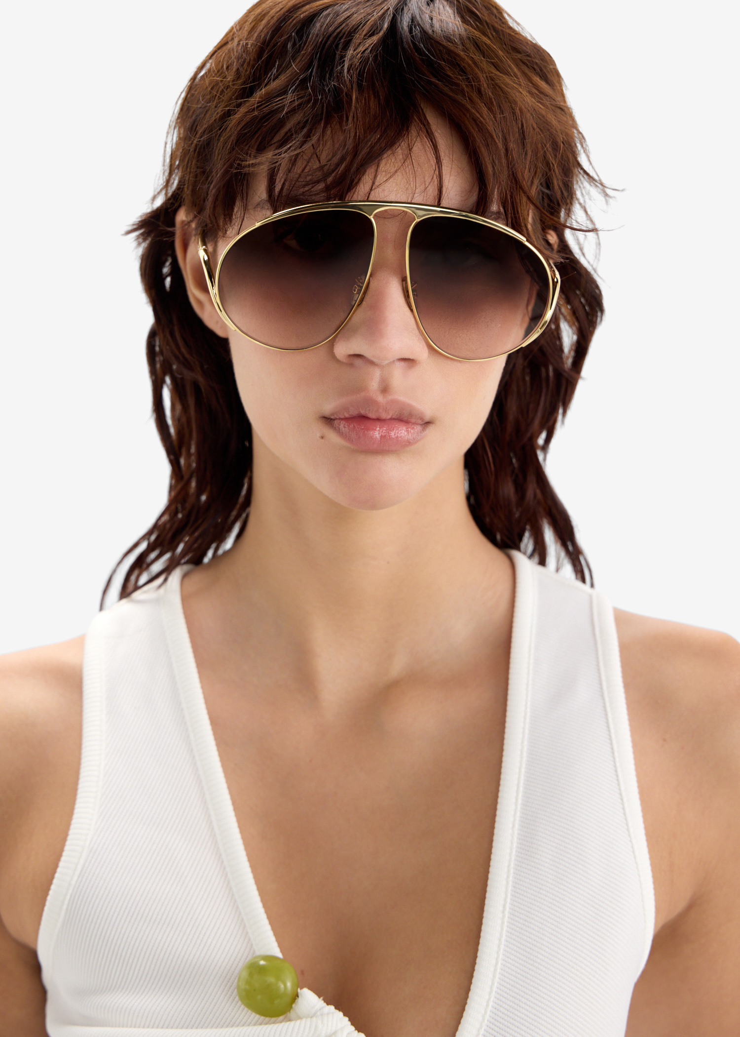 LOEWE Hillock sunglasses for Women - Gold in UAE | Level Shoes