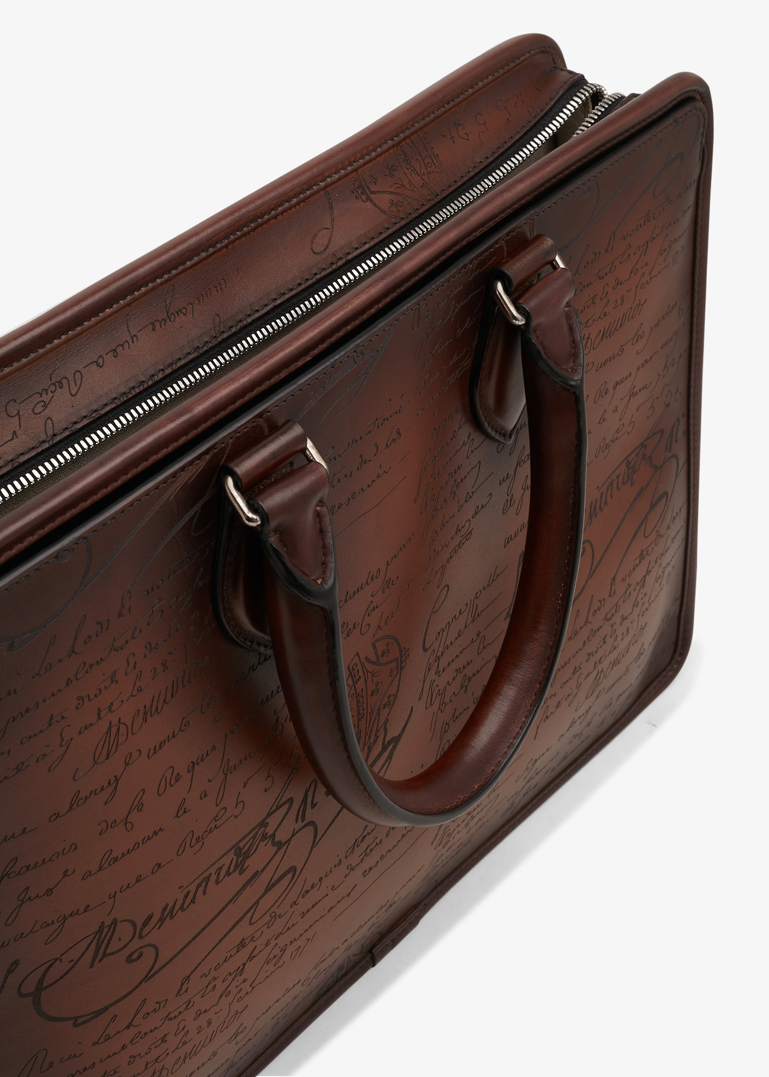 バッグ Berluti Ecritoire Scritto Briefcase Berluti Un Jour Mini Scritto Leather Briefcase | Bags