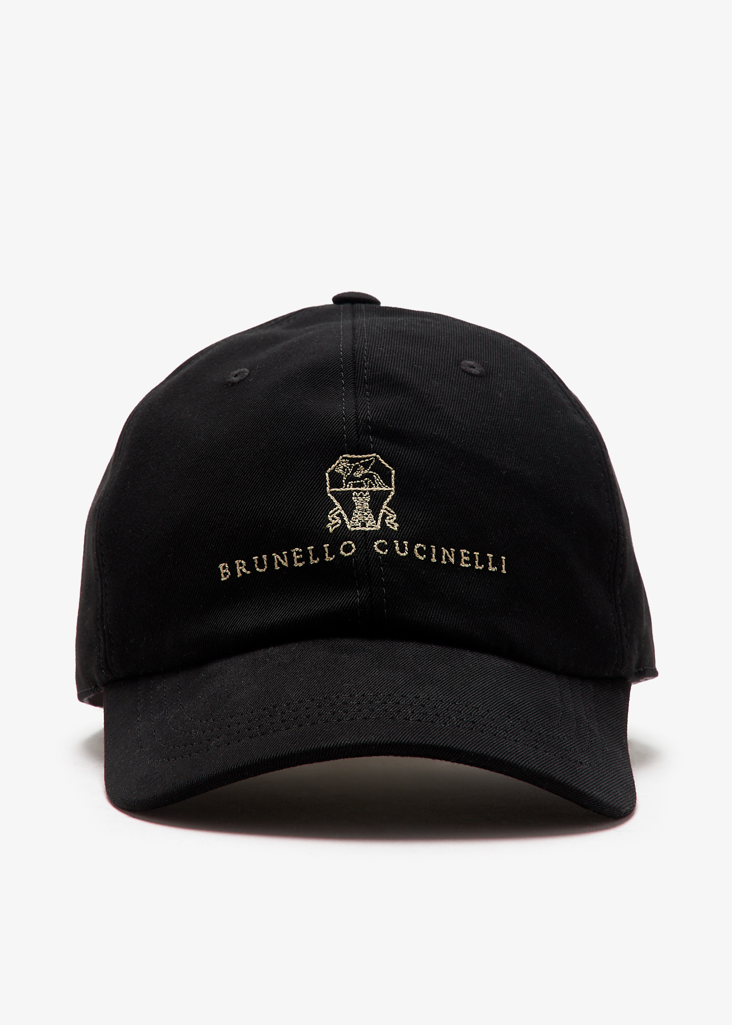 キャップ Brunello Cucinelli Cap Baseball cap with embroidery for Man in Navy Blue | Brunello