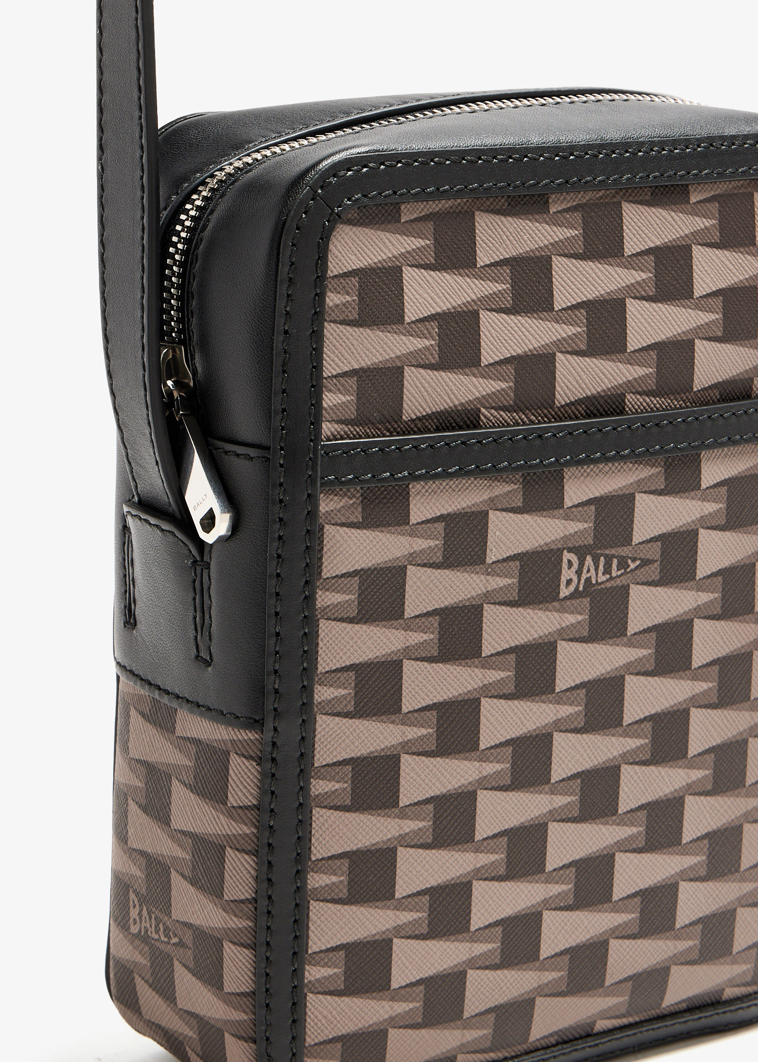 Bally Pennant Logo-printed crossbody bag for Men - Brown in