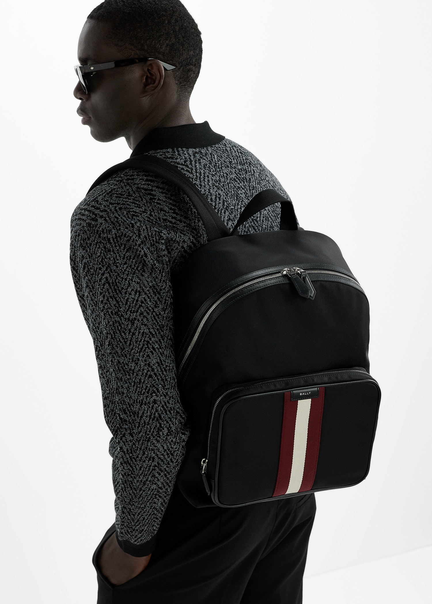 BALLY ブラック リュック MAVRIC 新品　本物 Bally BALLY バリー バックパック MAVRICK マーベリック メンズ