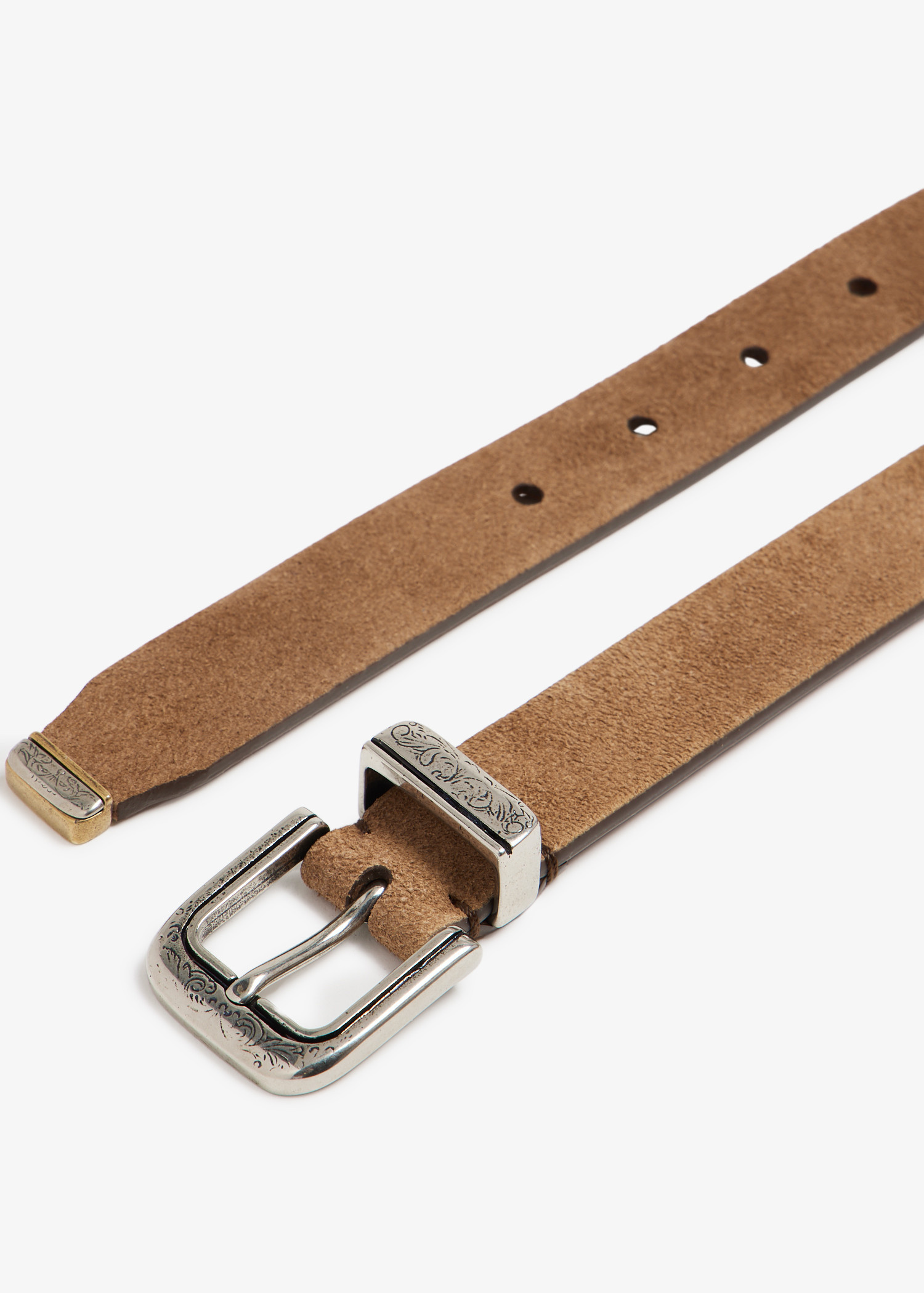 Brunello Cucinelli Suede belt for Men - Brown in UAE | Level