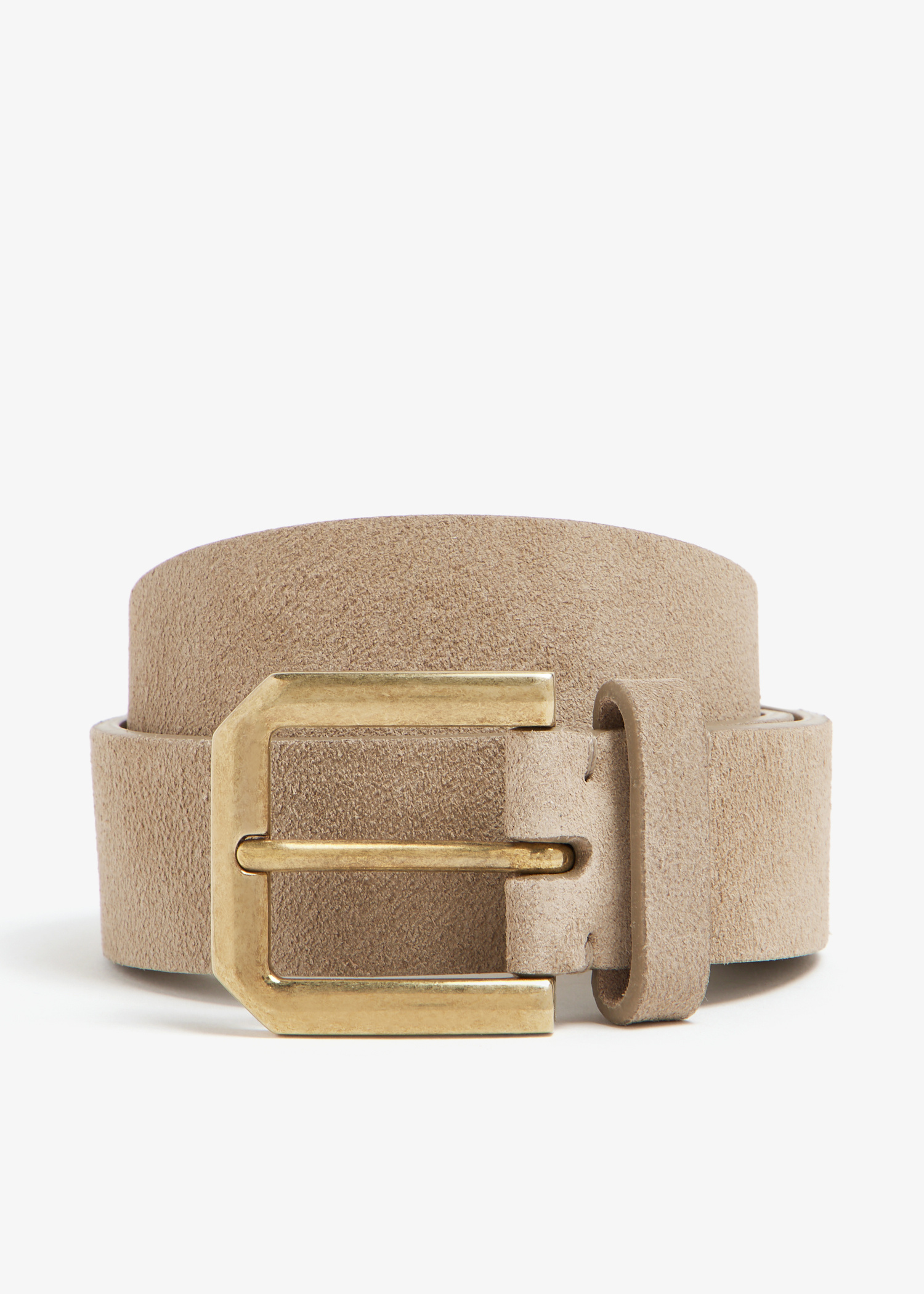Brunello Cucinelli Suede belt for Men - Beige in KSA | Level