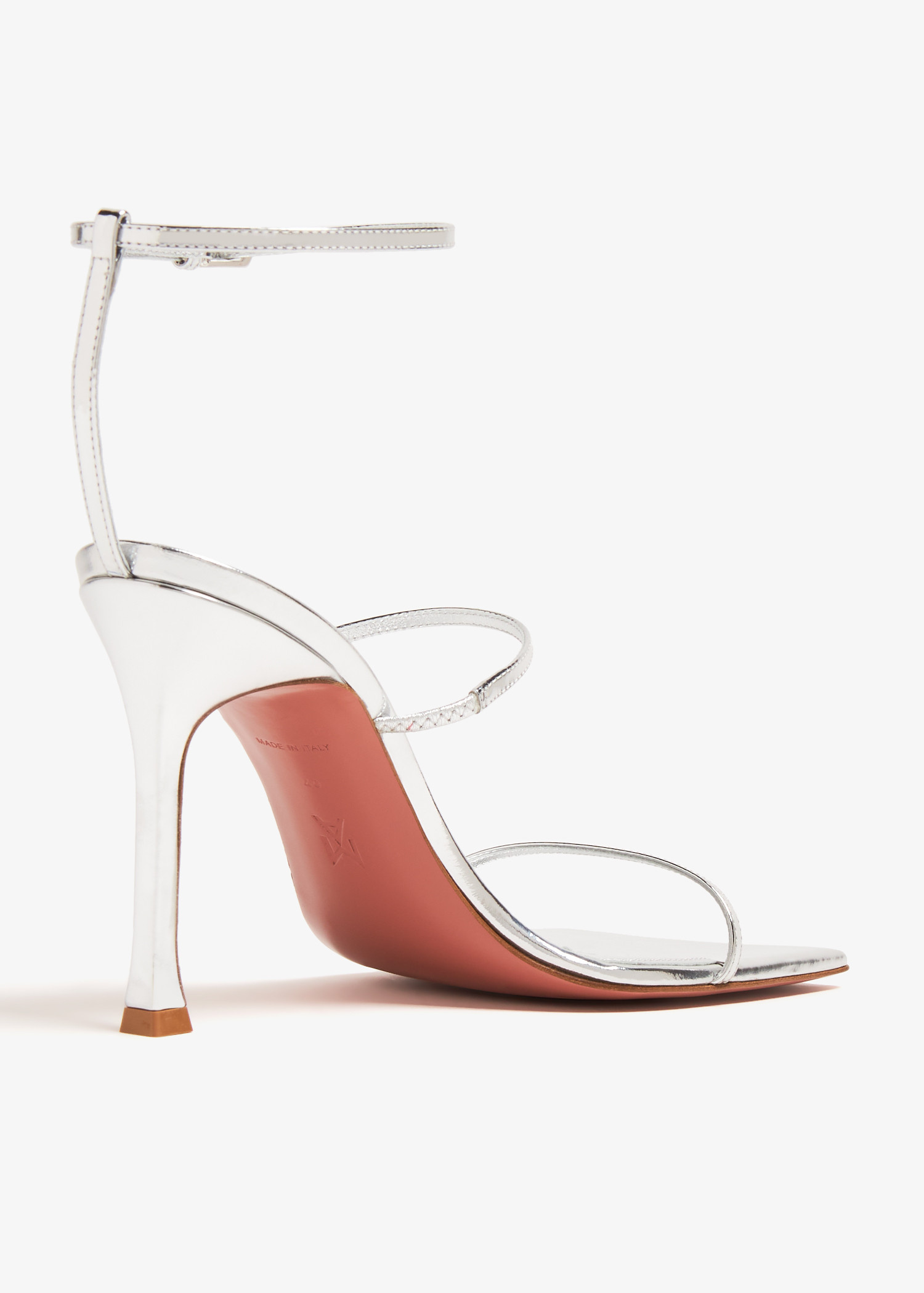 Amina Muaddi Maya sandals for Women - Silver in UAE | Level