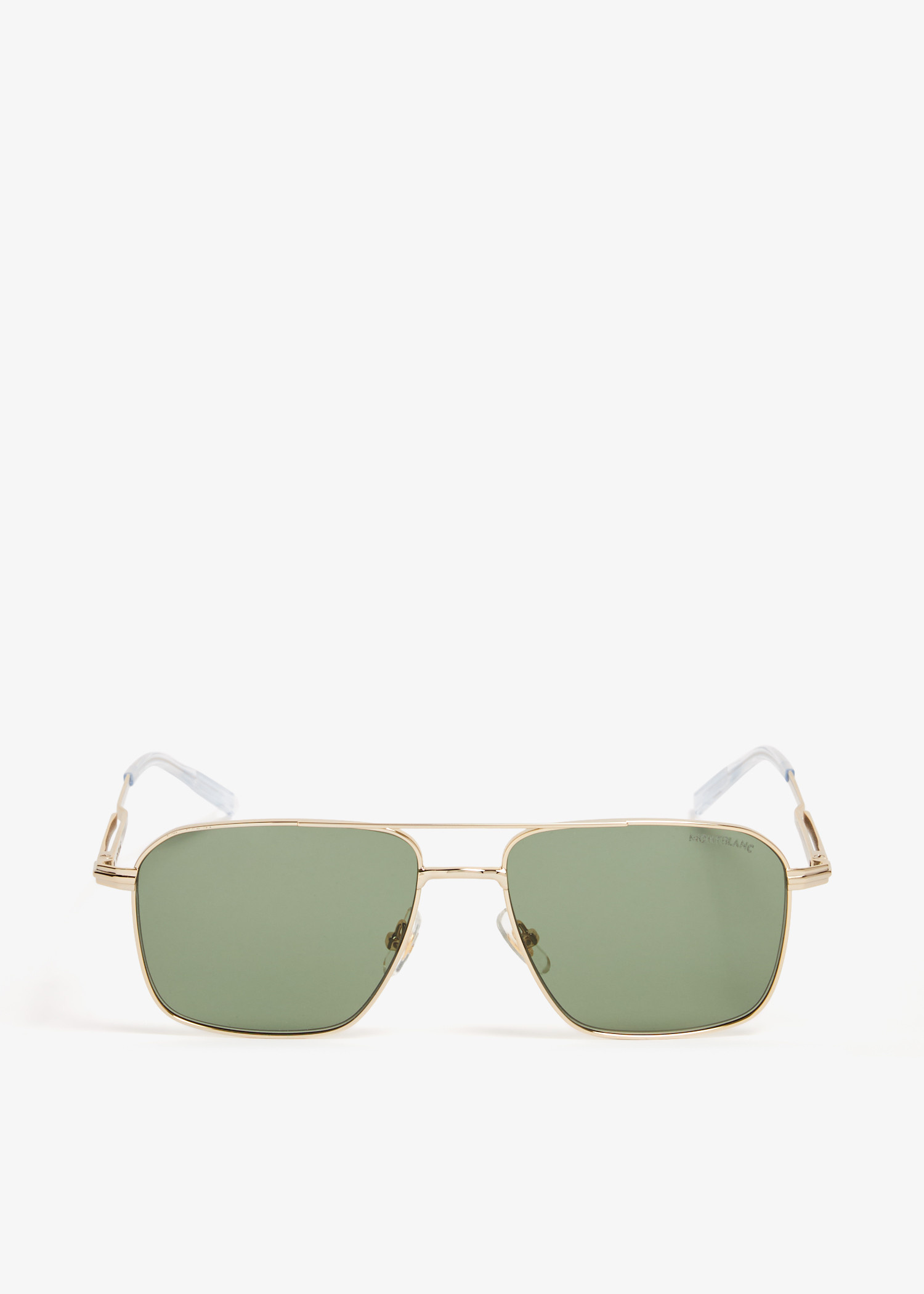 Montblanc Rectangular sunglasses for Men - Gold in UAE