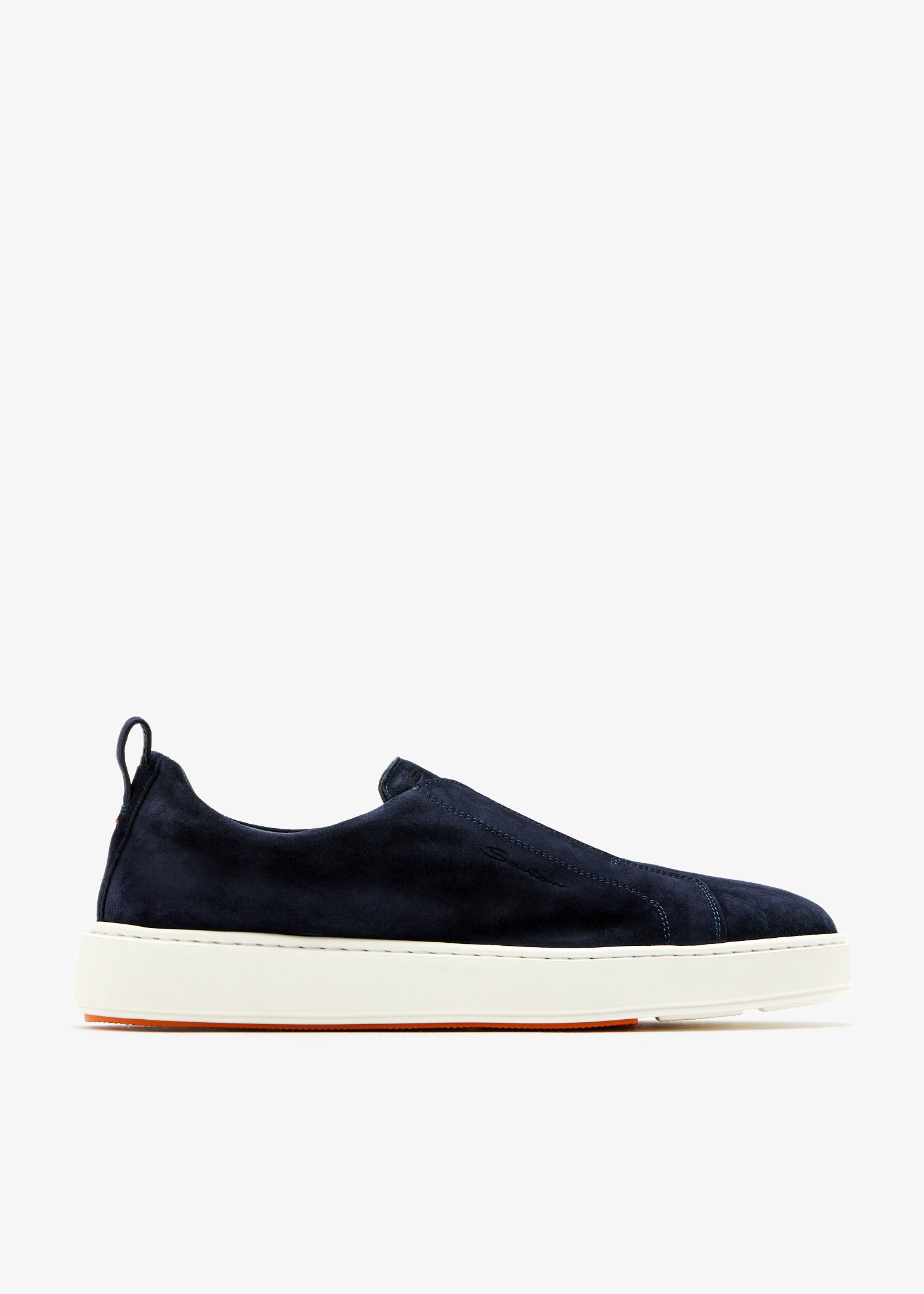 Vince Conway Suede Low Top Sneakers Mens 10 M Slip On Shoes Navy Blue To Boot New York - Navy Blue Suede Slip-On Sneaker main image 2