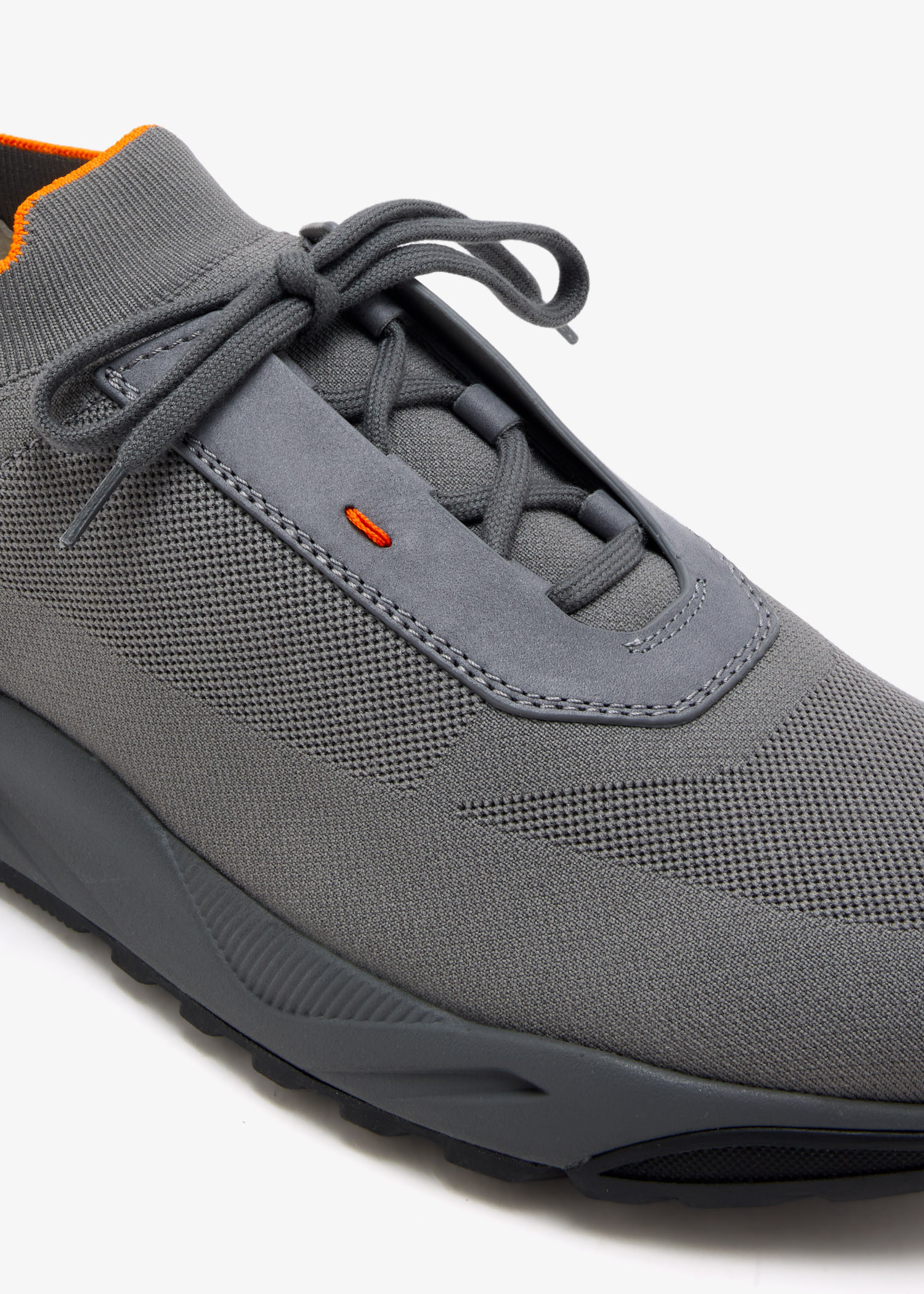 Santoni Knit sneakers for Men - Grey in UAE | Level Shoes Santoni Knit sneakers for Men - Grey in UAE | Level Shoes