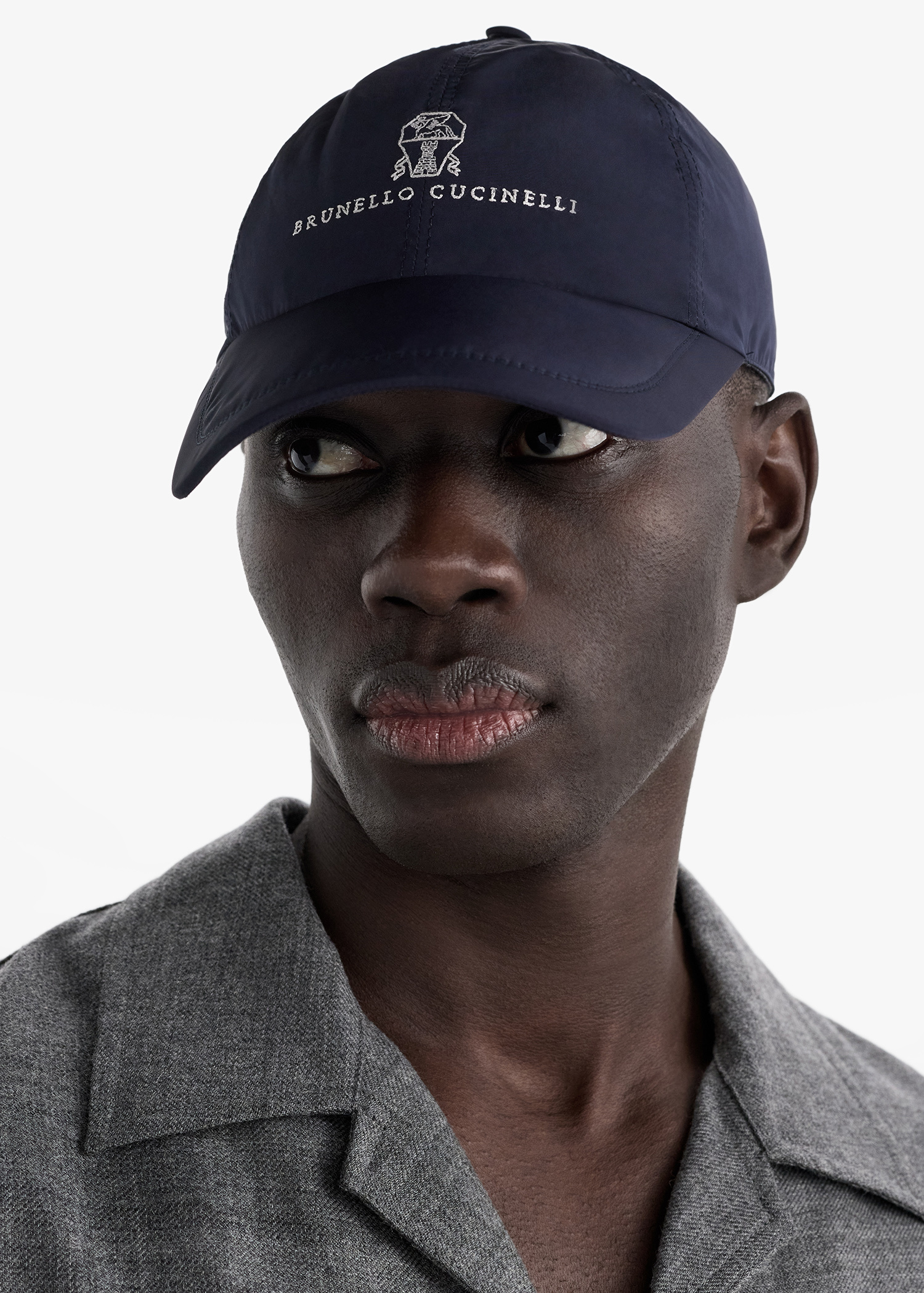 Brunello Cucinelli Logo baseball cap for Men - Navy in UAE | Level