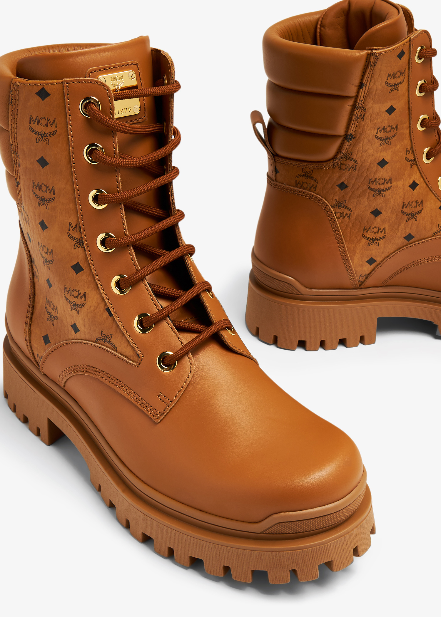 MCM Visetos boots for Men - Brown in USA | Level Shoes