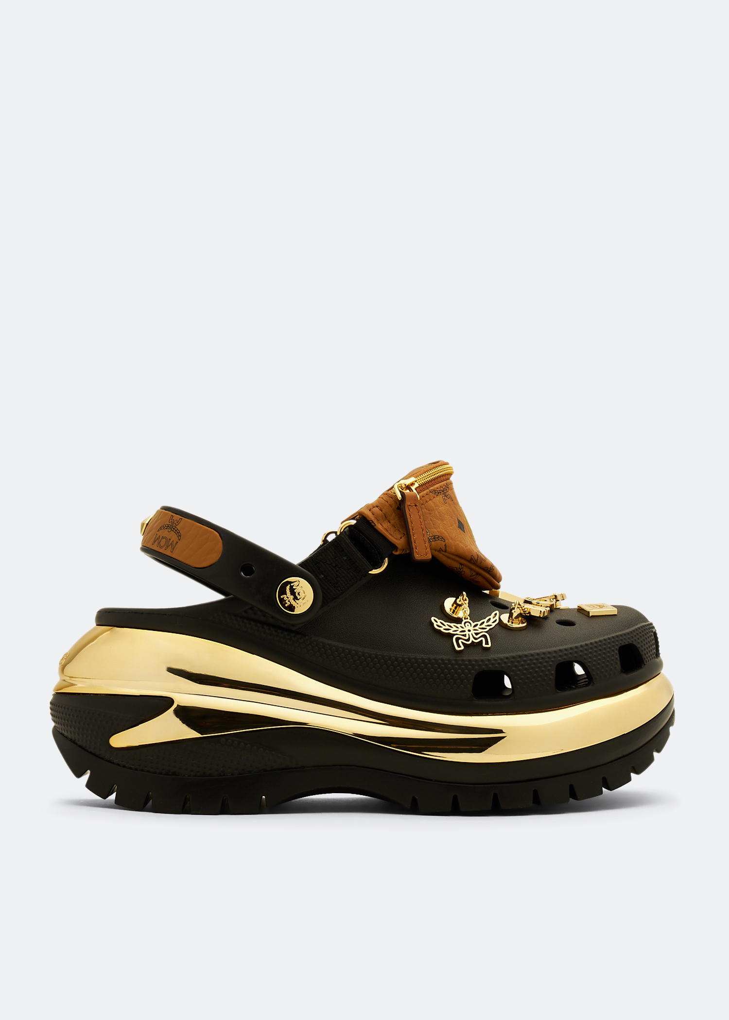 MCM x CROCS Mega Crush clogs for Men - Black in USA | Level Shoes