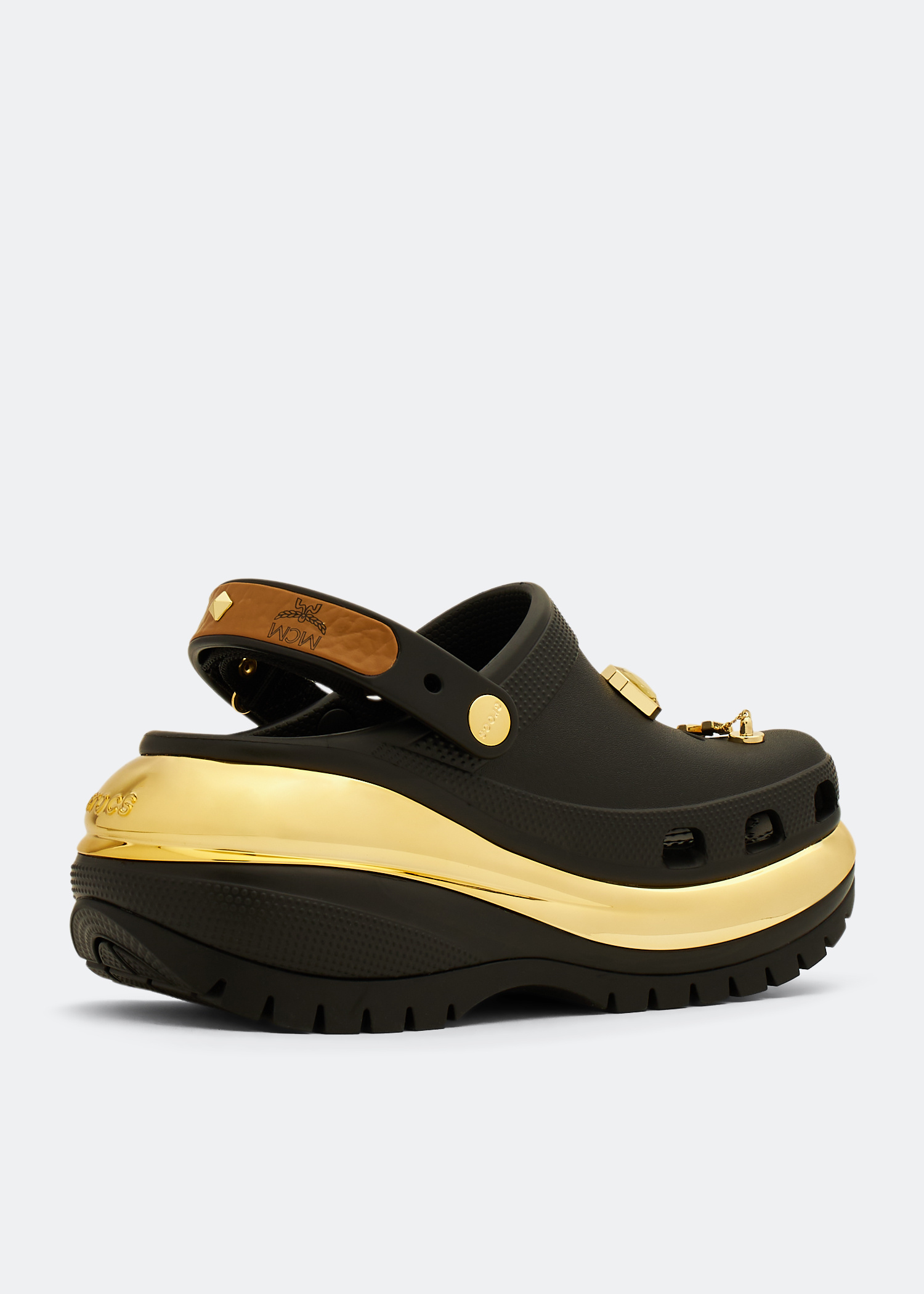 MCM x CROCS Mega Crush clogs for Men - Black in USA | Level Shoes