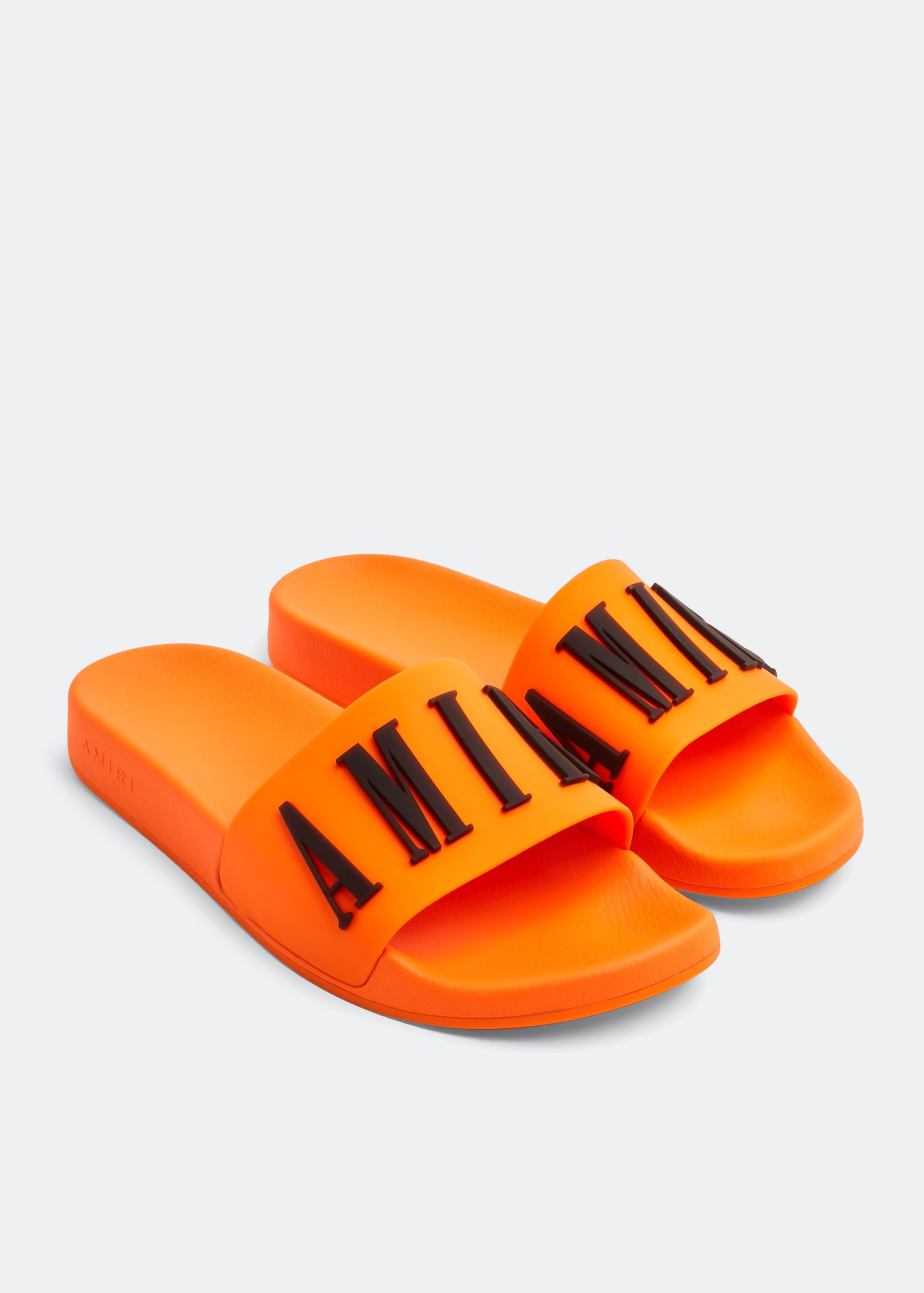 ⭐︎meri0005⭐︎ AMIRI Logo pool slides for Women - Pink in USA | Level Shoes