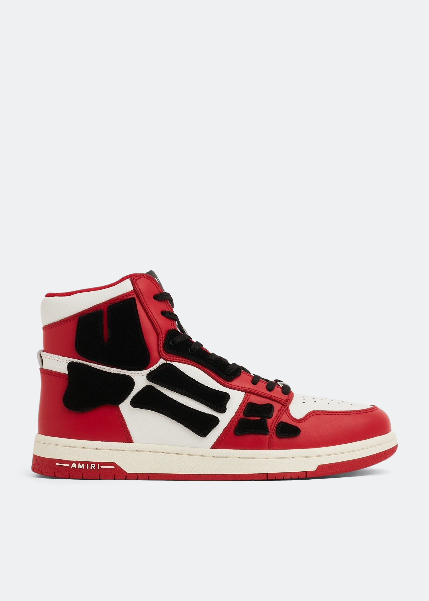 ★送関込み★ AMIRI Skeleton High Top Trainers Amiri Men's Skel-Top Hi Leather Bones High-Top Sneakers