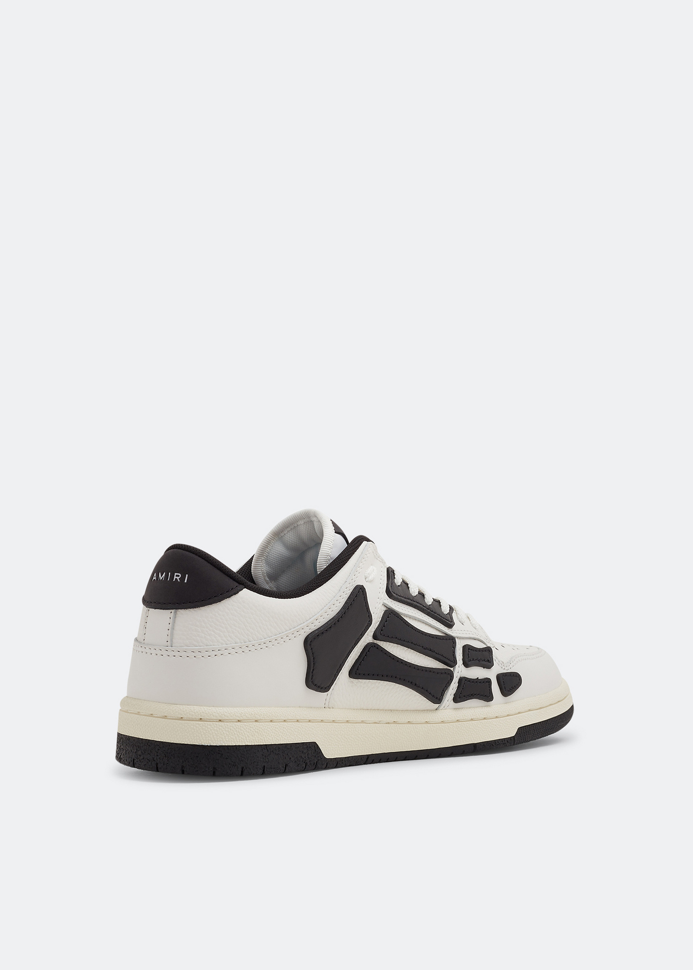 AMIRI SKEL LOW TOP Sneakers In White Size 11 PS22MFS003 White & Gray Skel Top Low Sneakers by AMIRI on Sale main image 2